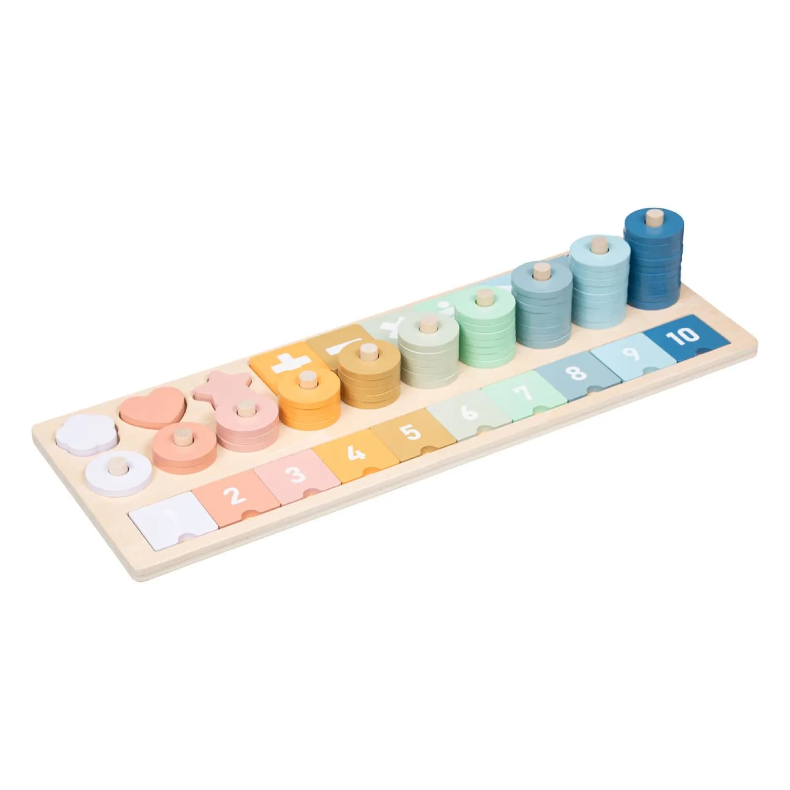 Puzzle per bambini con numeri in legno multicolore - Kids