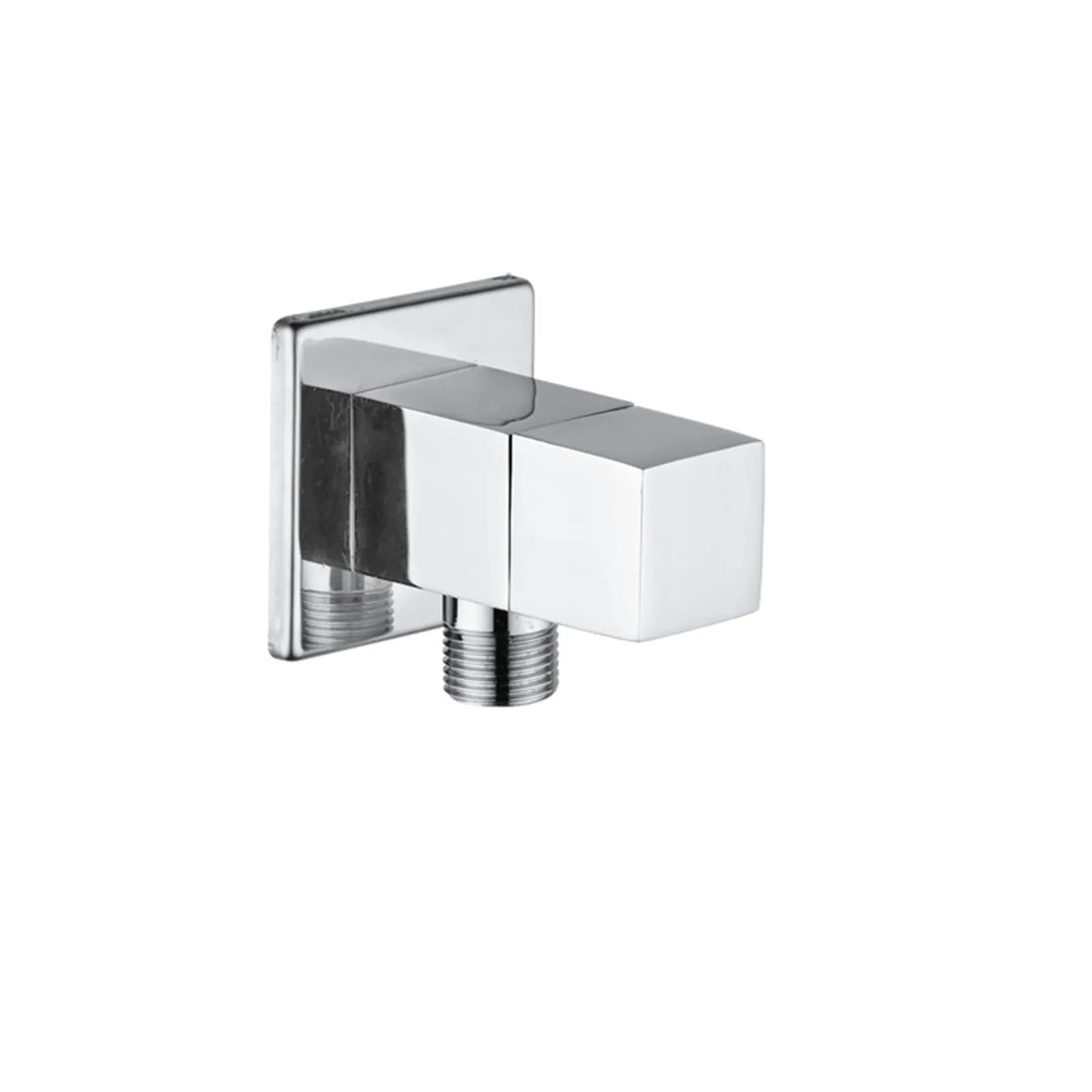 Rubinetto sottolavabo squadrato con cartuccia ceramica cromato 1/2'' x 1/2''