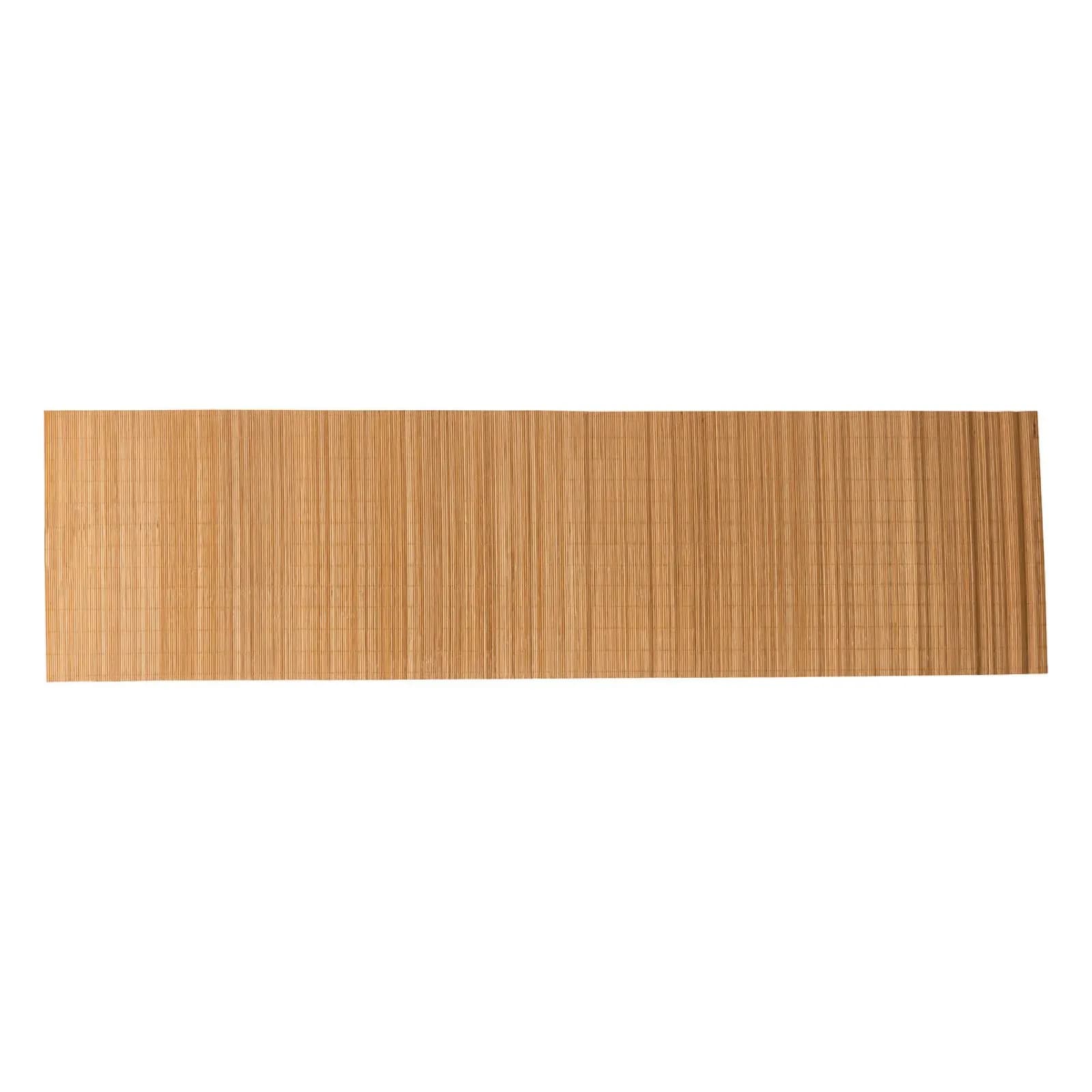 Runner da tavolo 140x38 cm in legno di bambù naturale
