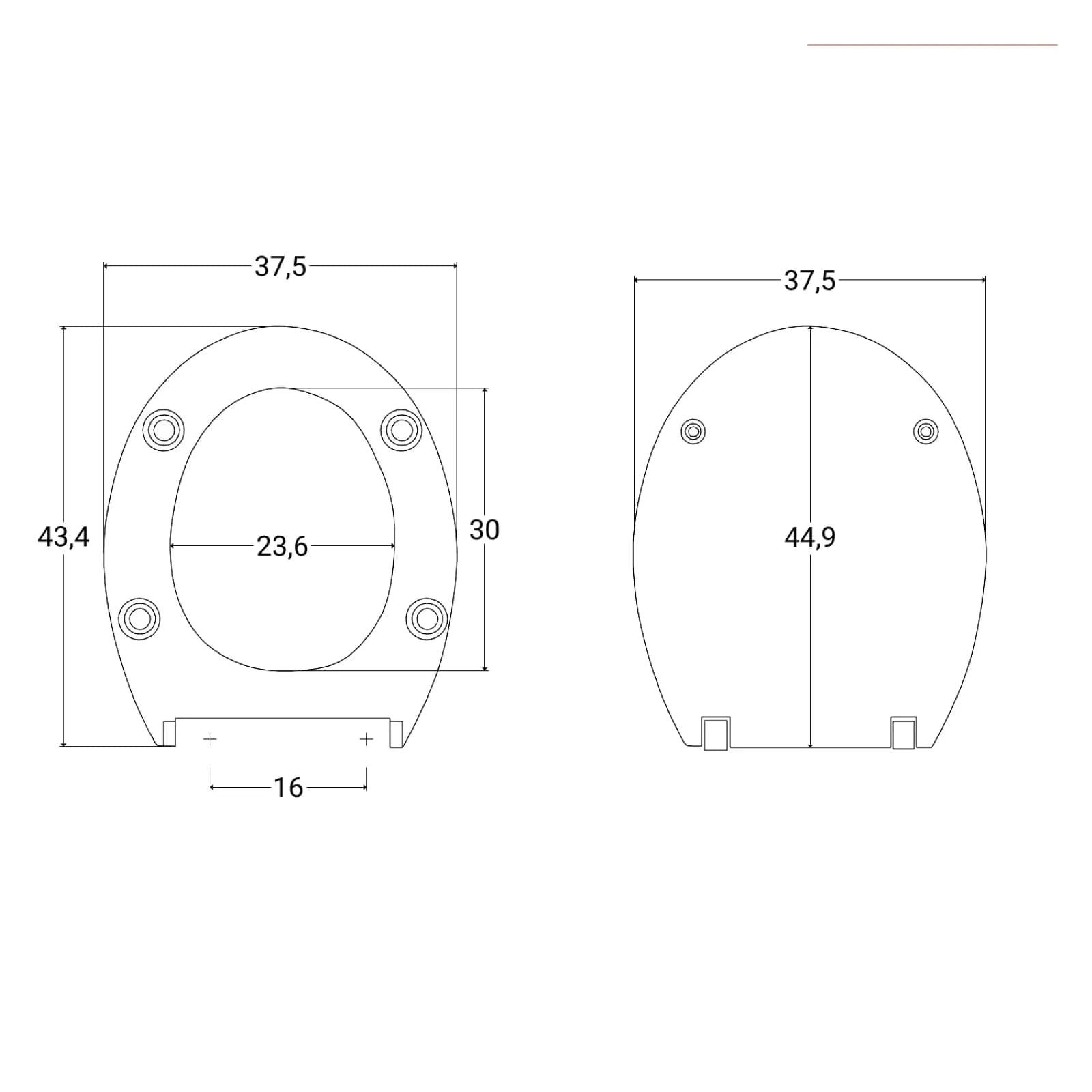 Sanitari a terra in ceramica arredo bagno wc bidet e copriwc - Shira