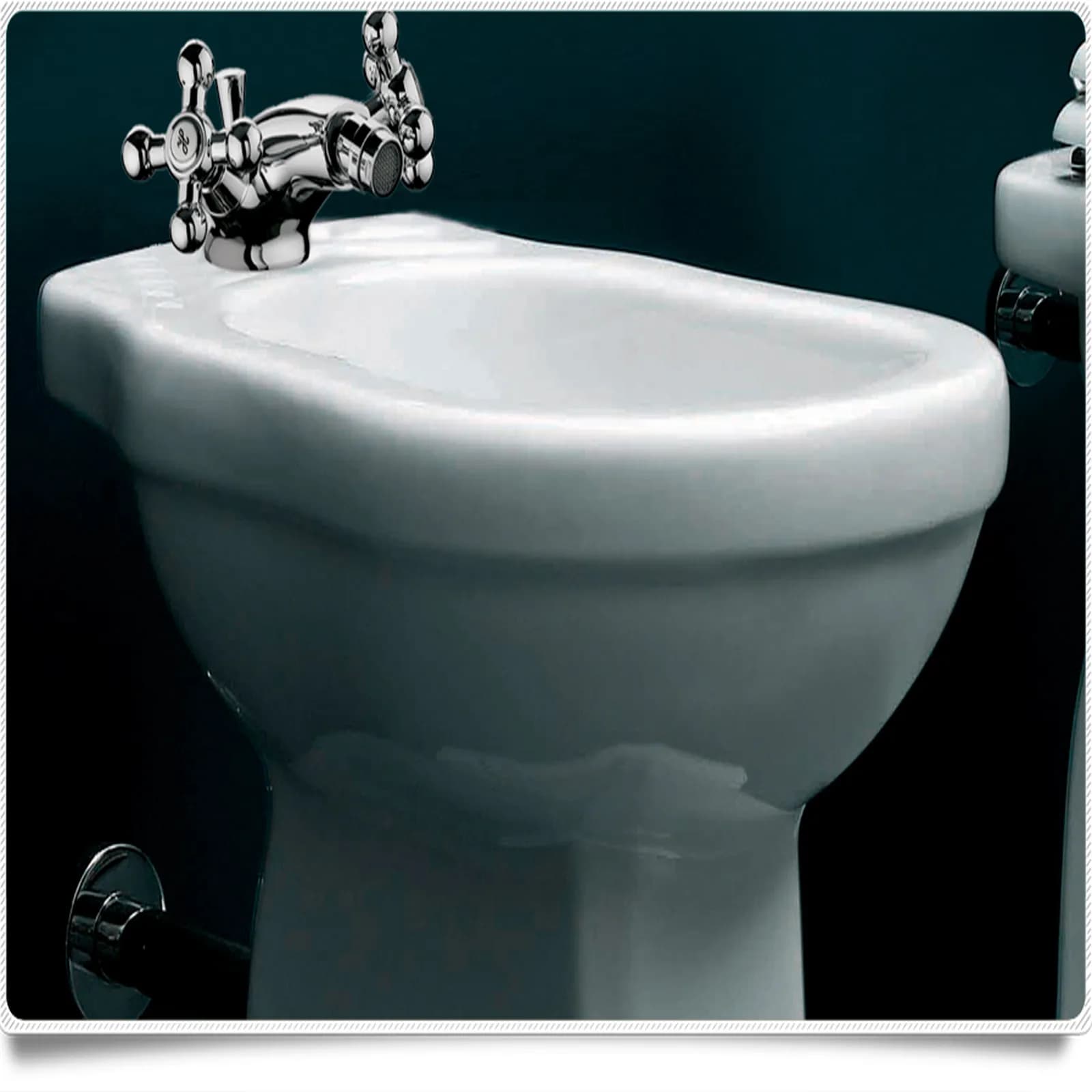 Sanitari classici bagno completo wc bidet e lavabo con colonna Azzurra Giunone