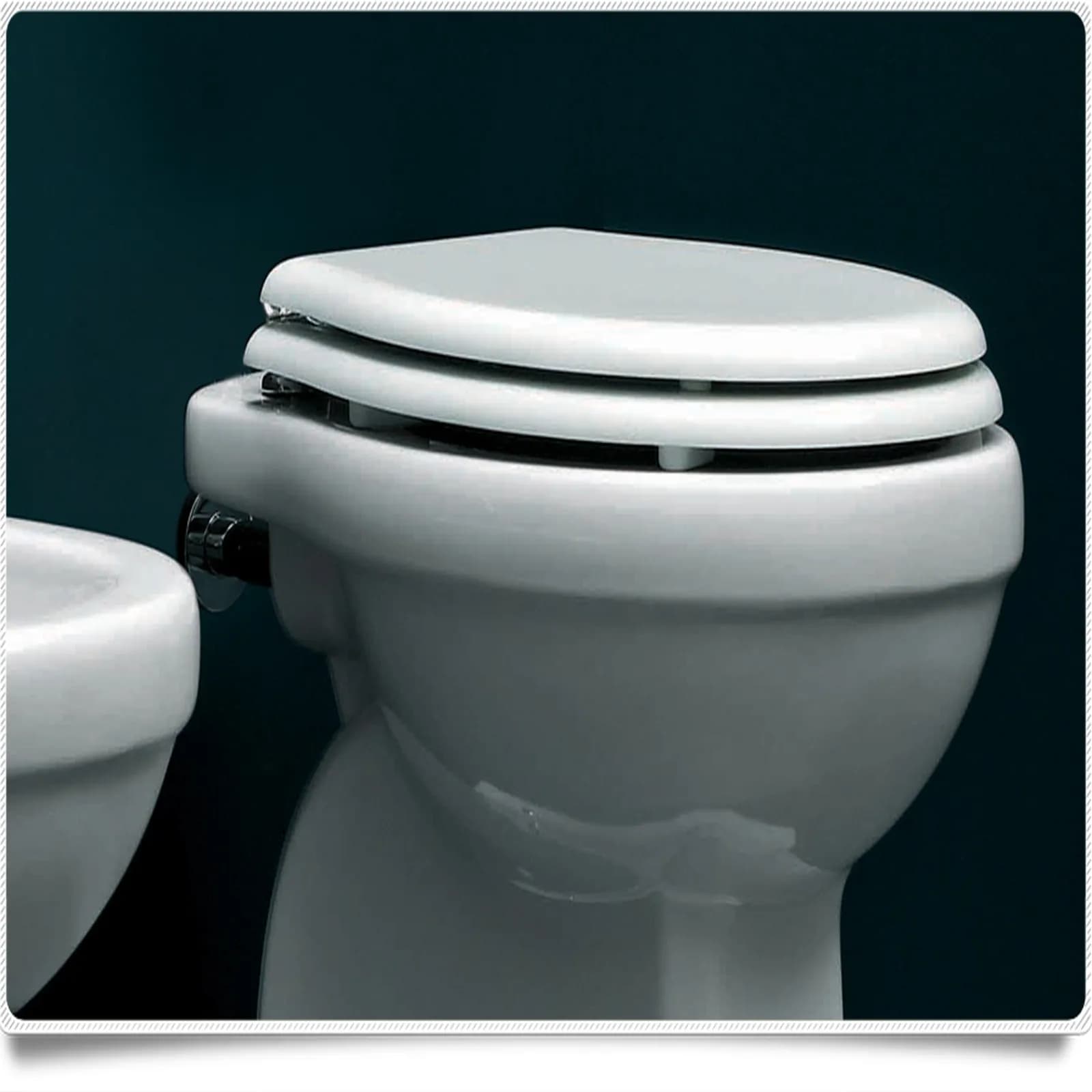 Sanitari classici bagno completo wc bidet e lavabo con colonna Azzurra Giunone