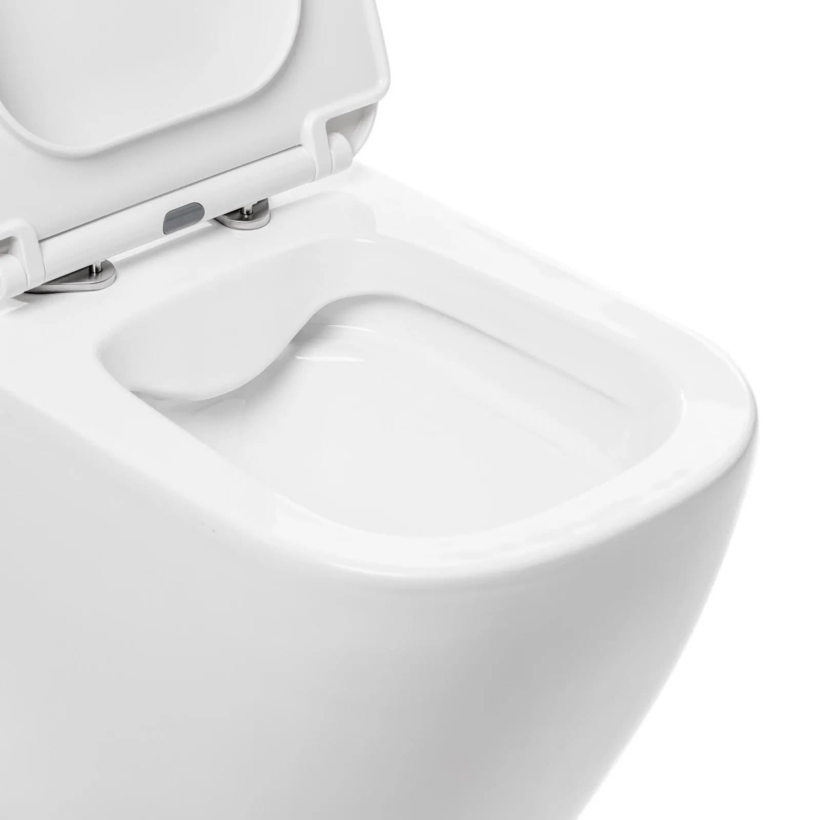 Sanitari filomuro rimless con sedile softclose e sgancio rapido - Turtle