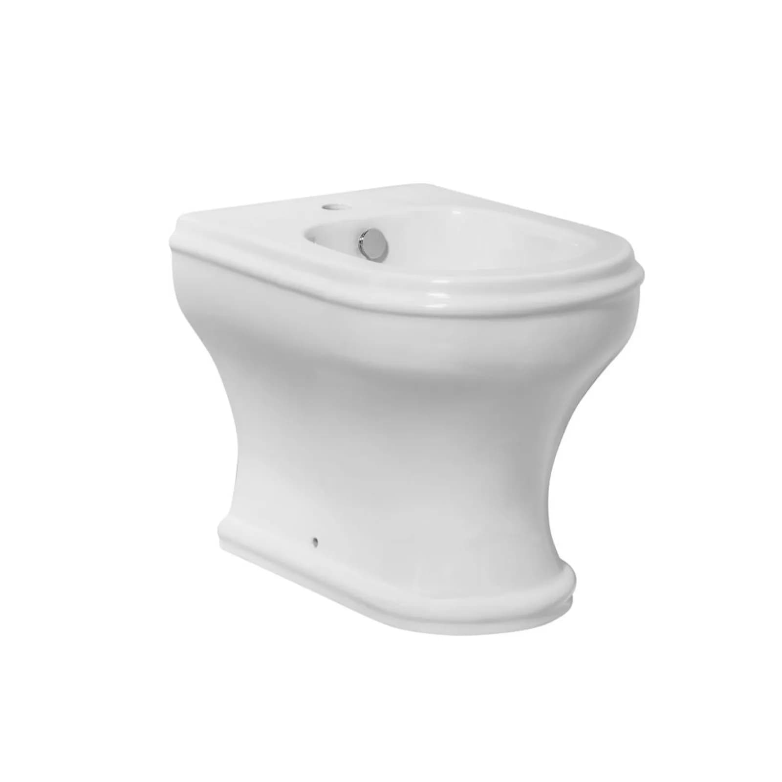 Sanitari filomuro wc con scarico traslato a pavimento Charme di Azzurra con sedile copriwc softclose
