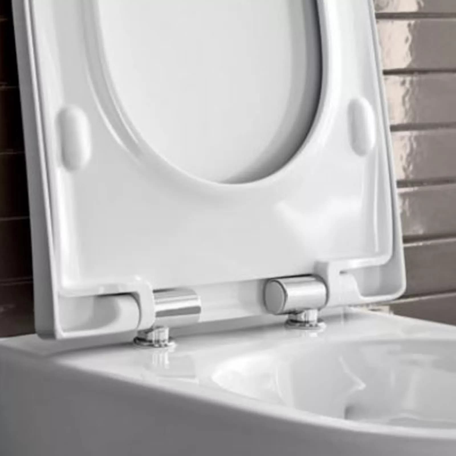 Sanitari sospesi a cacciata rimfree sedile SoftClose Serie Acanto - Geberit