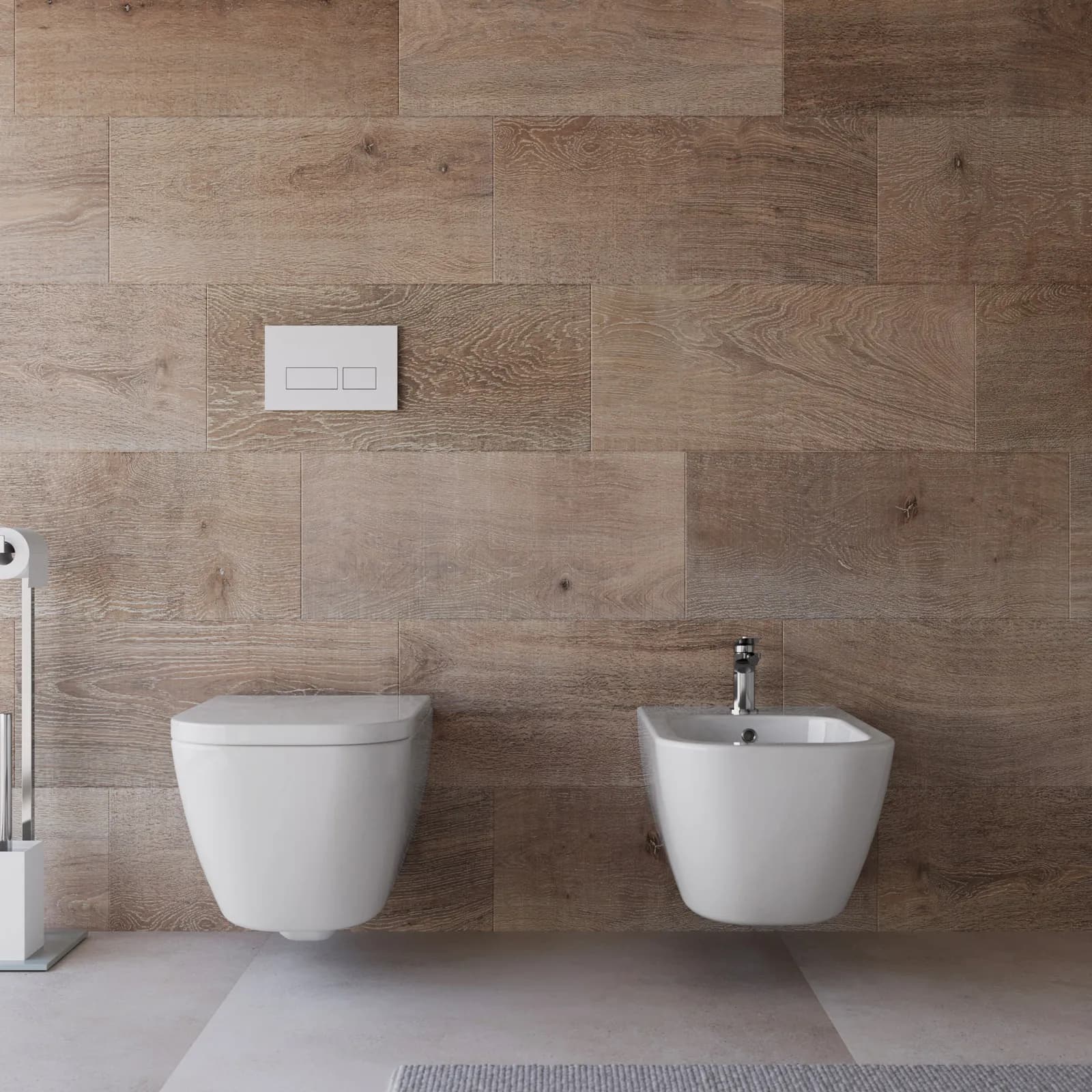 Sanitari sospesi in ceramica con sedile avvolgente soft-close bianco - Kira Evo