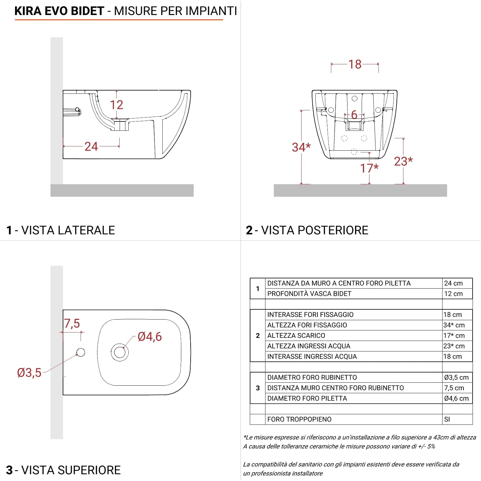 Sanitari sospesi in ceramica con sedile avvolgente soft-close bianco - Kira Evo