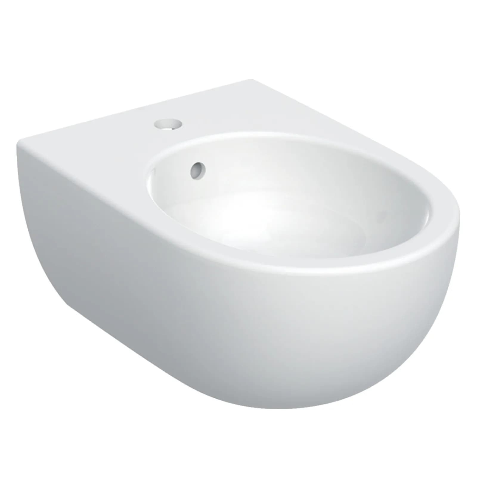Sanitari sospesi in ceramica con sedile bianco Serie Selnova Premium - Geberit