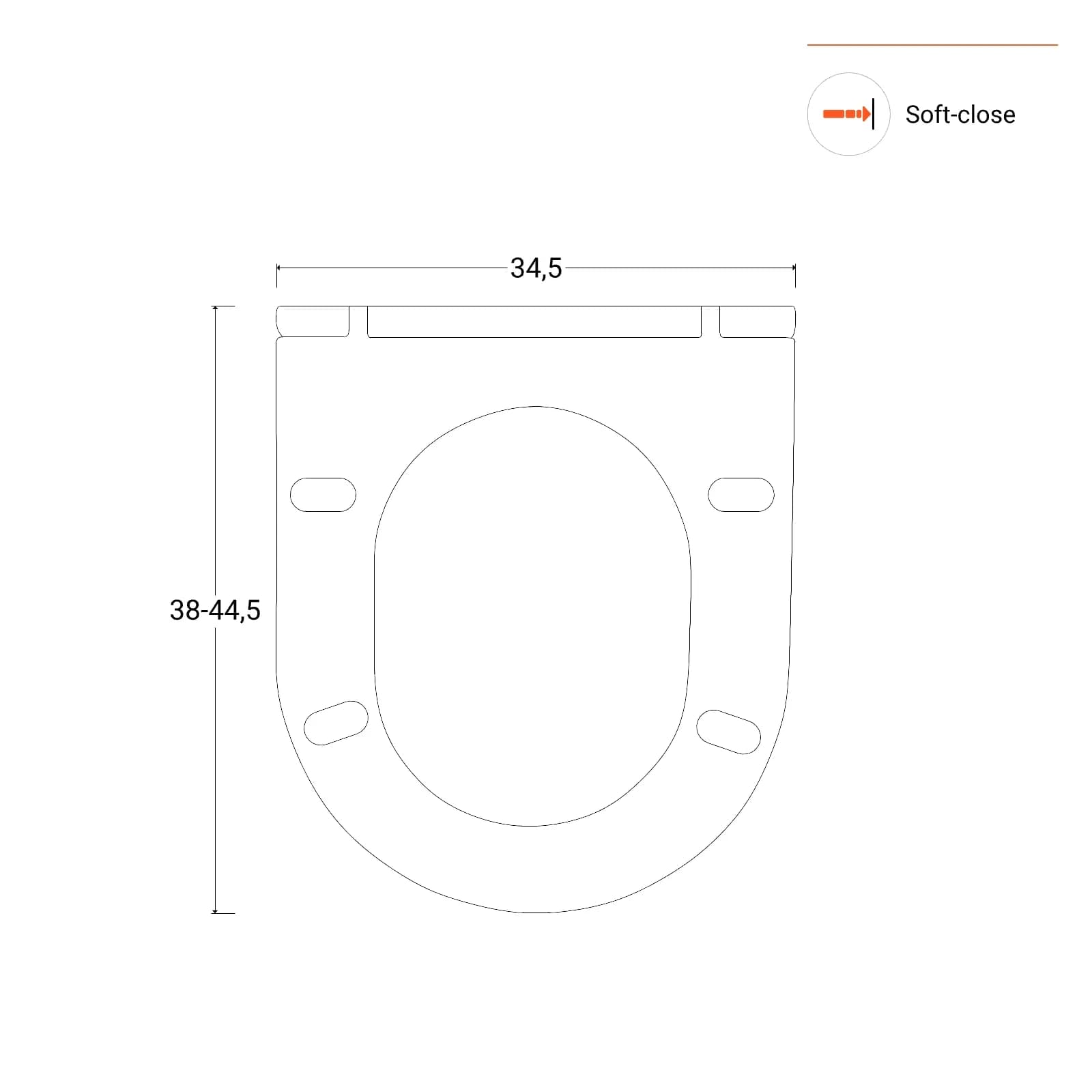 Sanitari sospesi in ceramica rimless con sedile softclose - Selbi