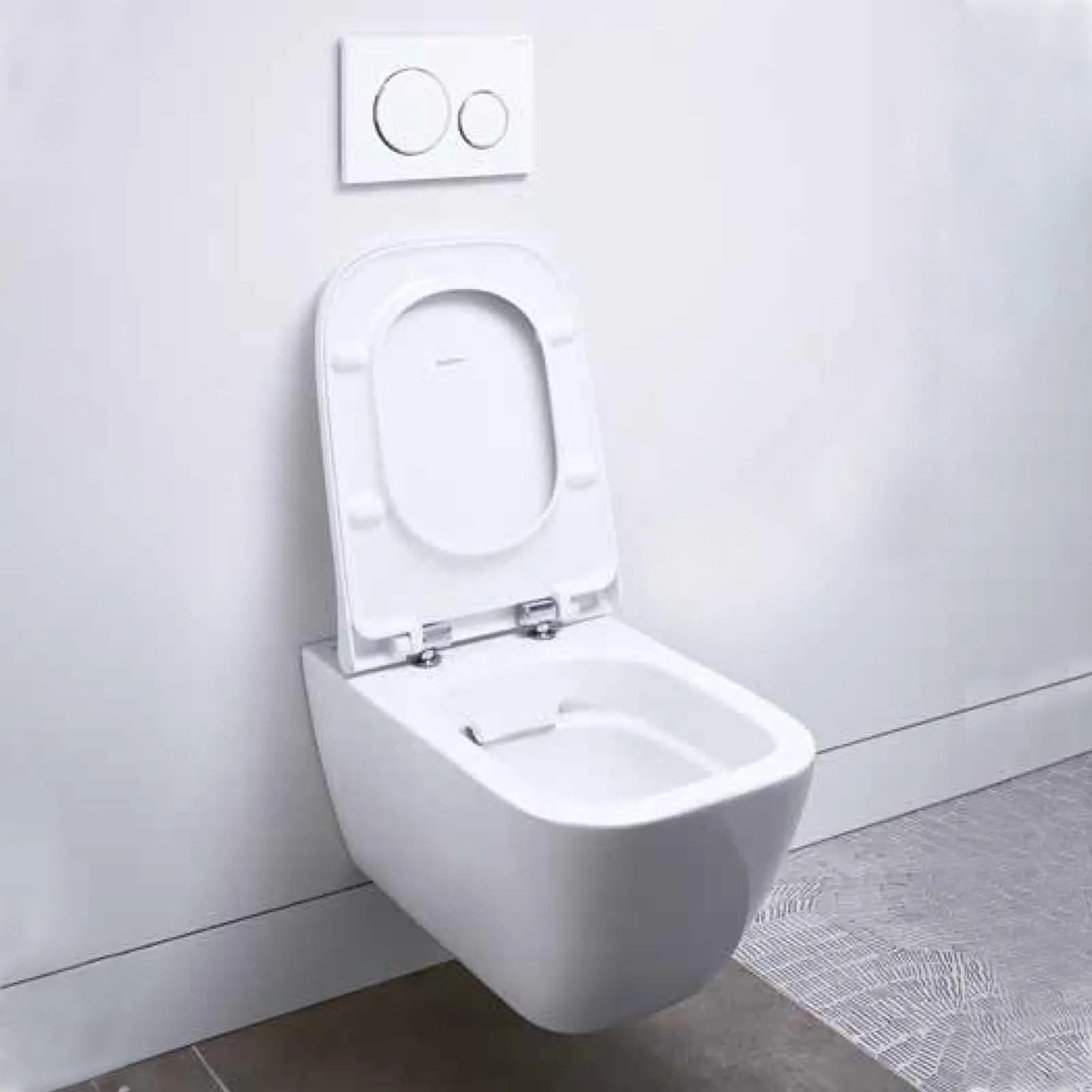 Sanitari sospesi rimfree sedile Soft Close Serie Smyle Square - Geberit