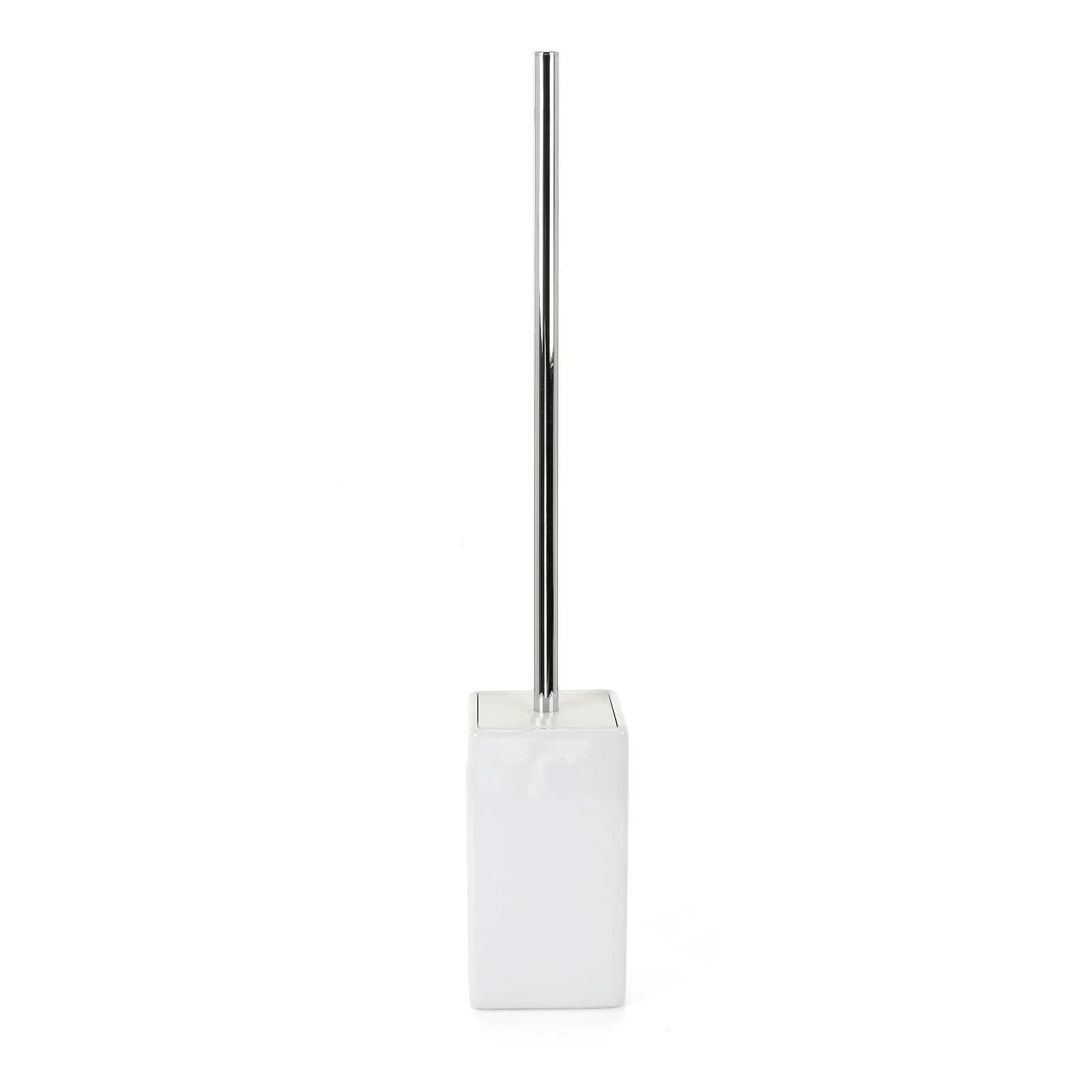 Portascopino d'appoggio in ceramica bianco - Verbena di Gedy