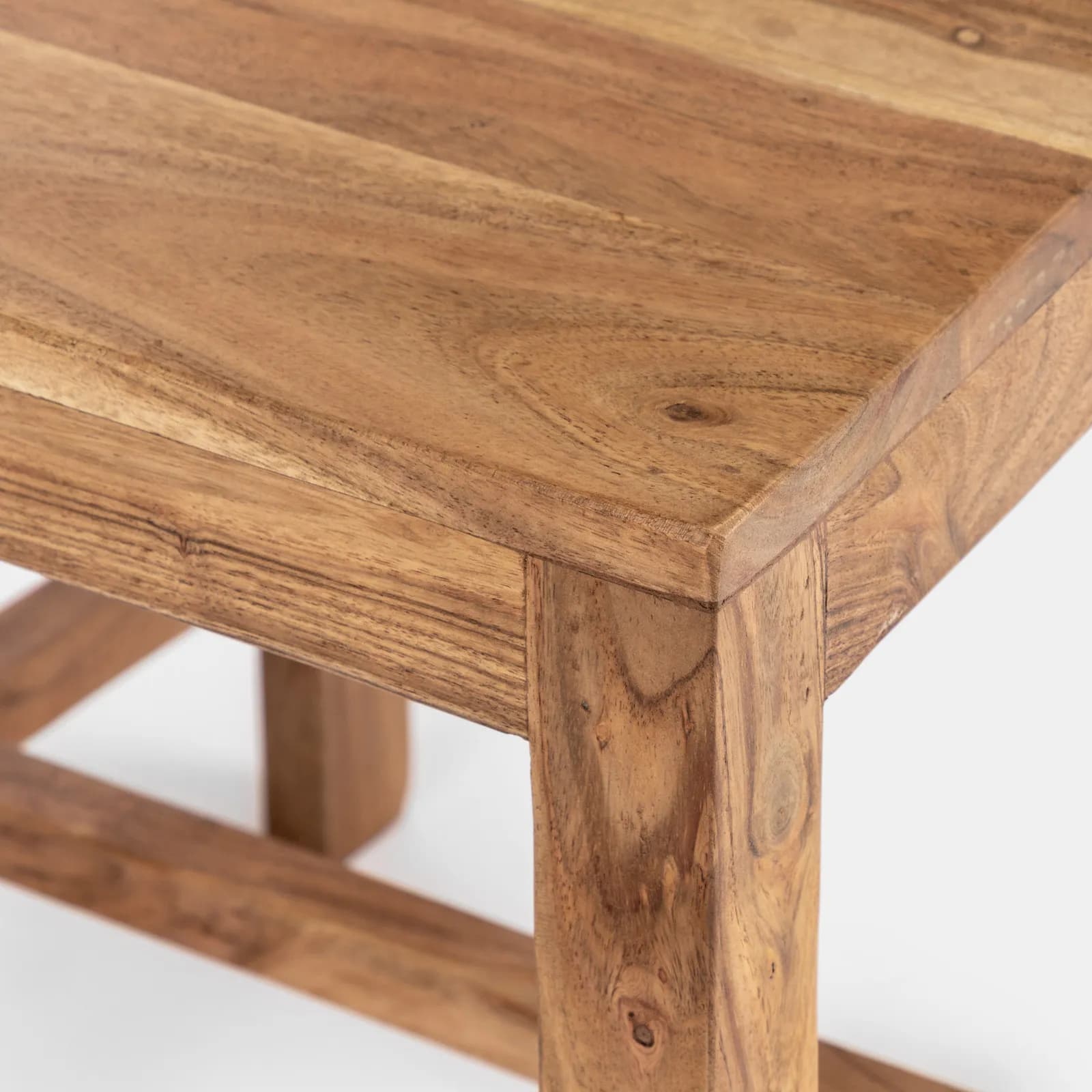 Sedia da interno in legno con schienale a doghe - Freia Acacia