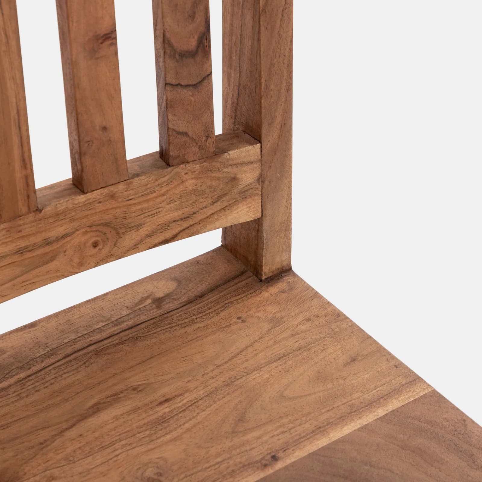 Sedia in legno con schienale a doghe - Freia Acacia