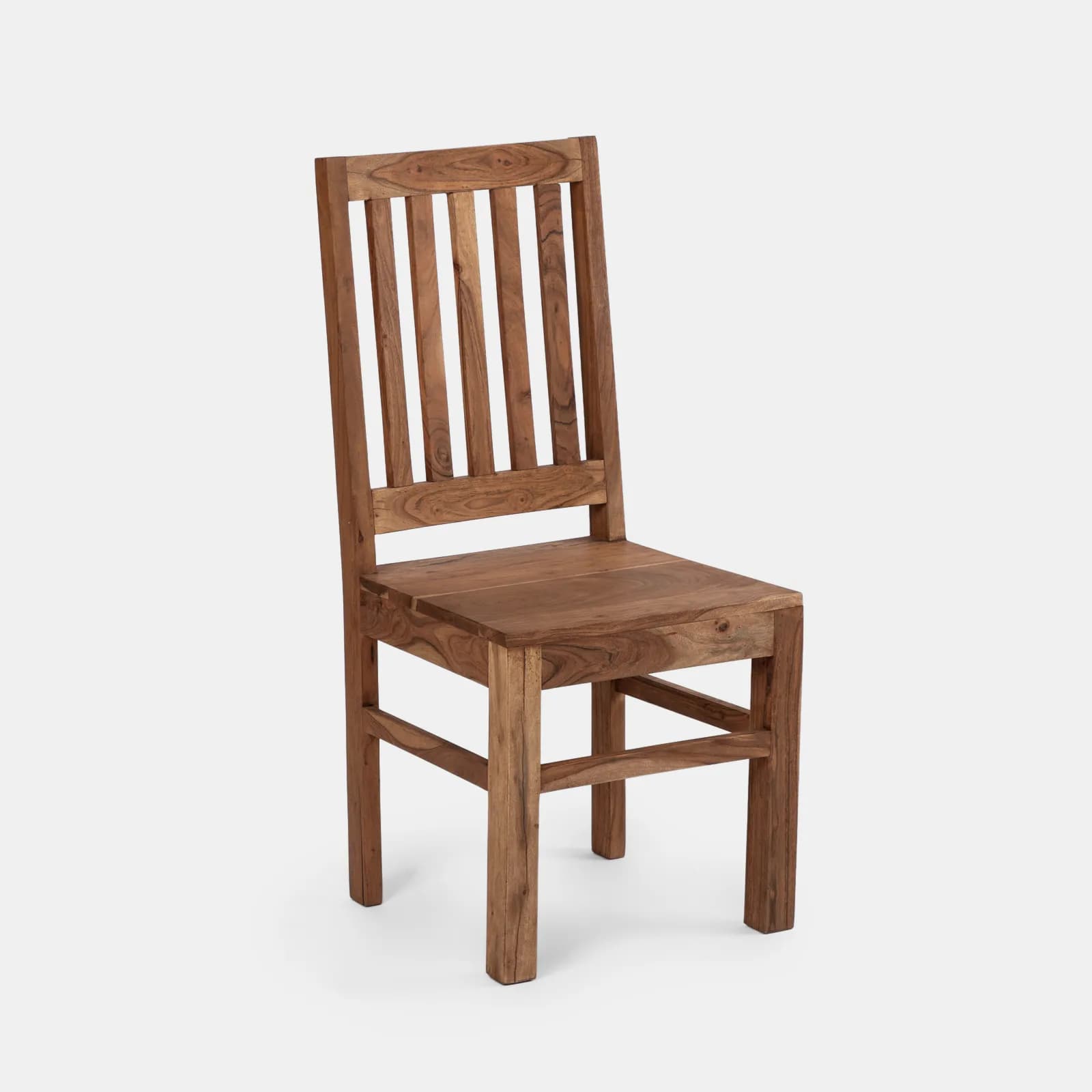 Sedia in legno con schienale a doghe - Freia Acacia