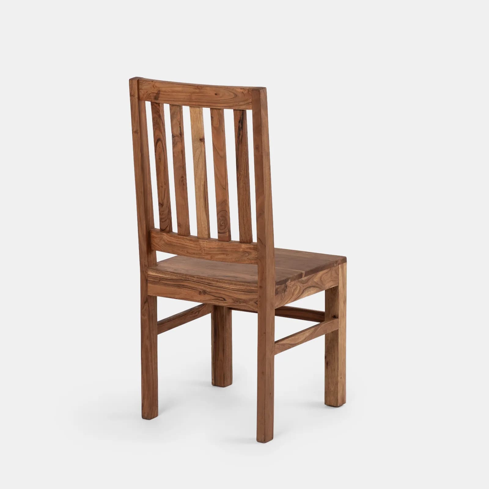 Sedia in legno con schienale a doghe - Freia Acacia