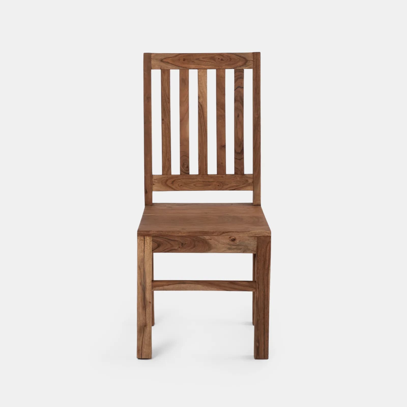Sedia in legno con schienale a doghe - Freia Acacia