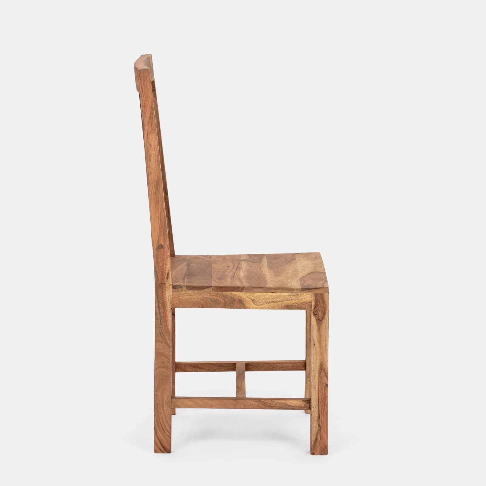 Sedia in legno con schienale alto - Freia Acacia