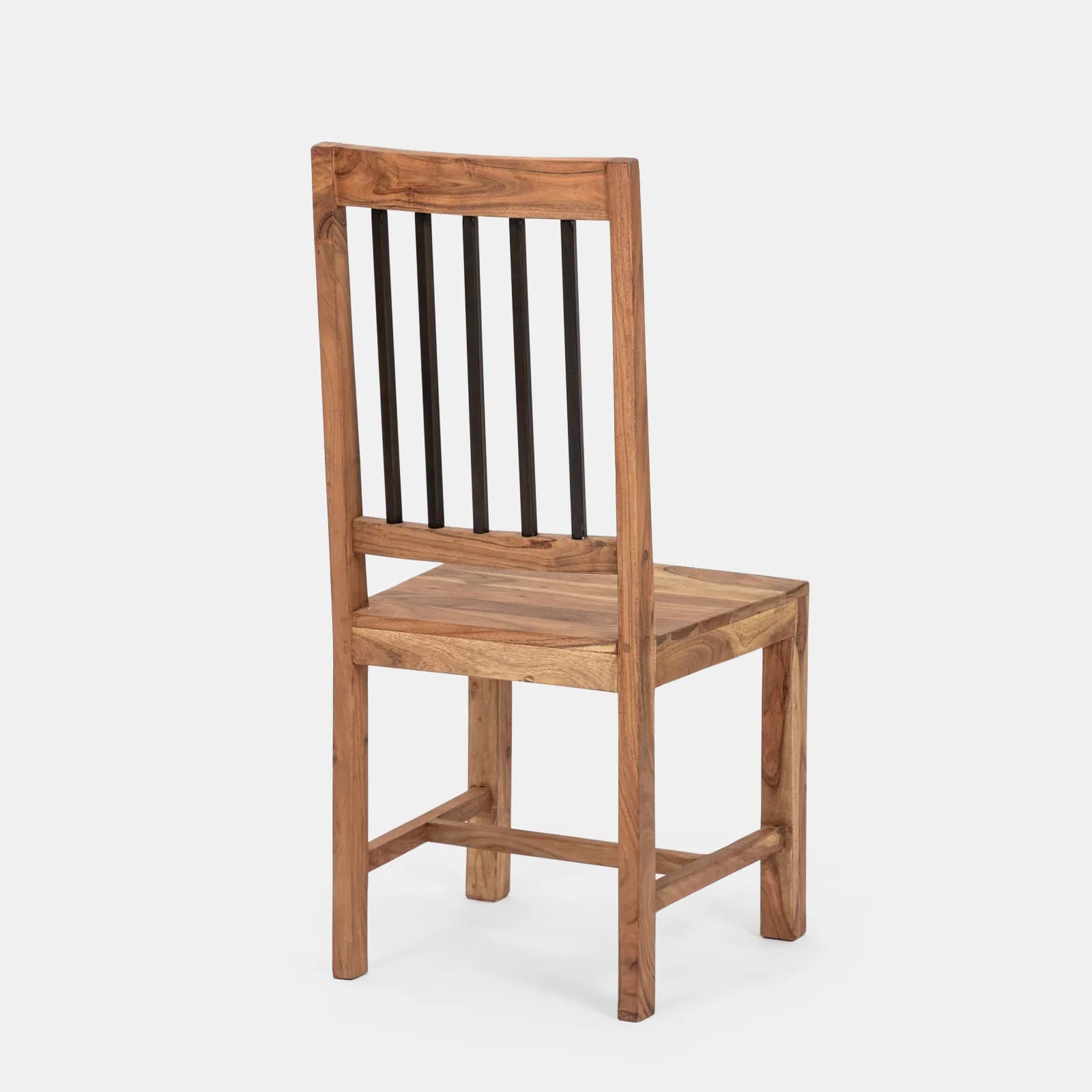 Sedia in legno con schienale alto - Freia Acacia