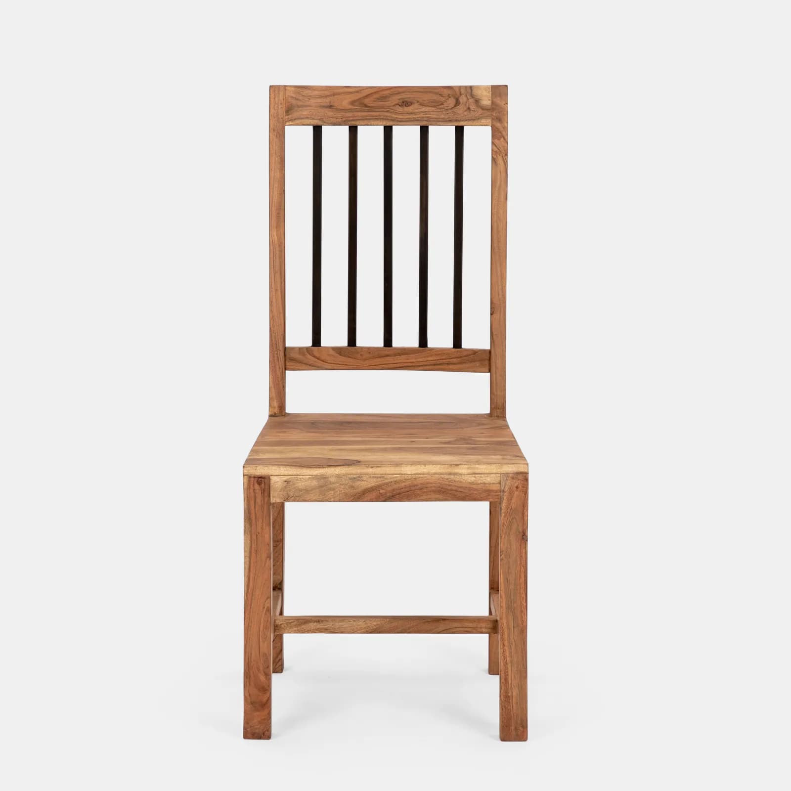 Sedia in legno con schienale alto - Freia Acacia