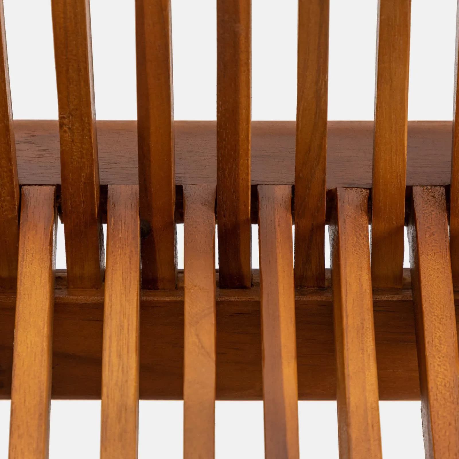 Sedia pieghevole da esterno con braccioli in legno teak - Louis