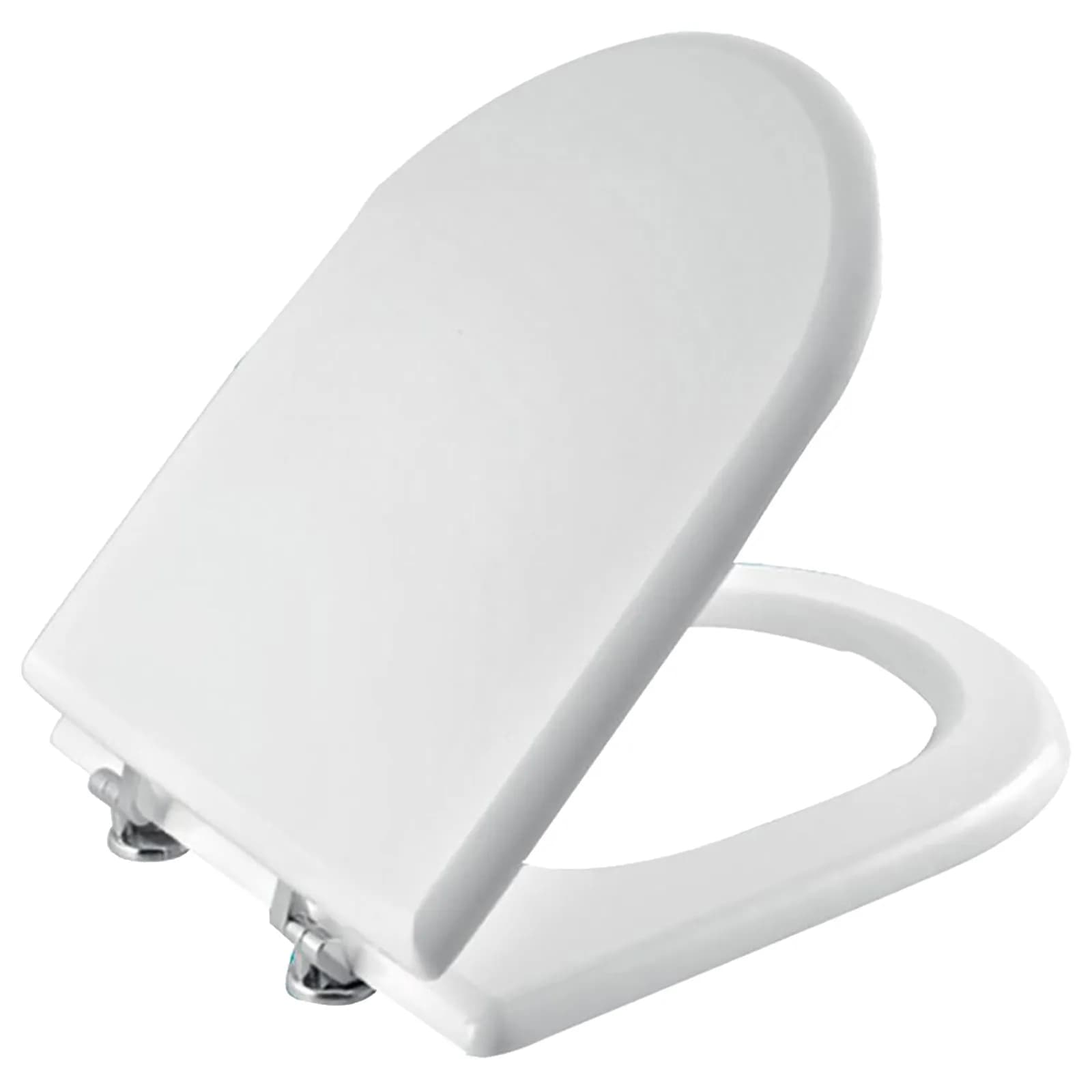 Sedile copriwc in legno bianco compatibile con la serie Esedra di Ideal Standard