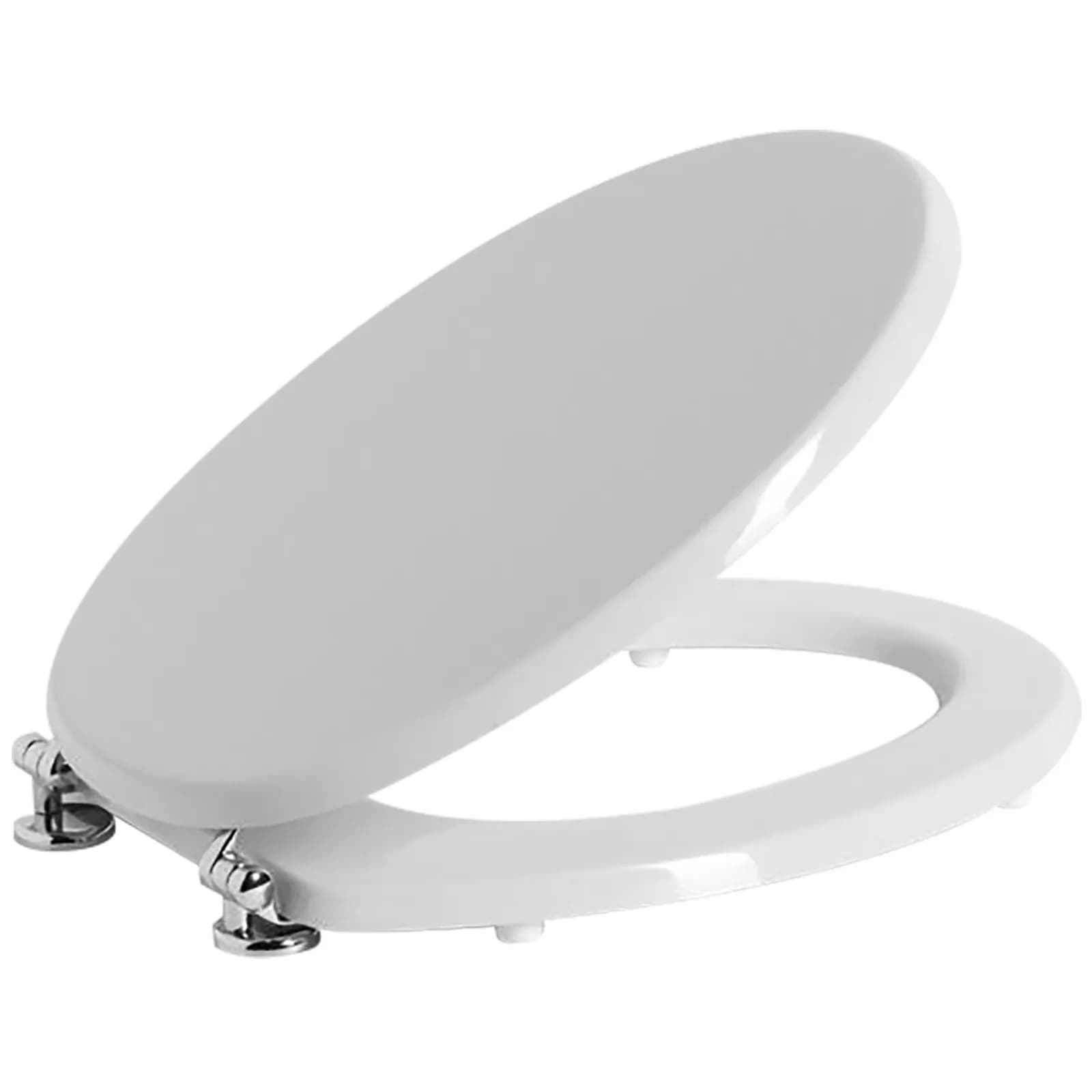 Sedile copriwc in legno bianco compatibile con la serie Ellisse di Ideal Standard