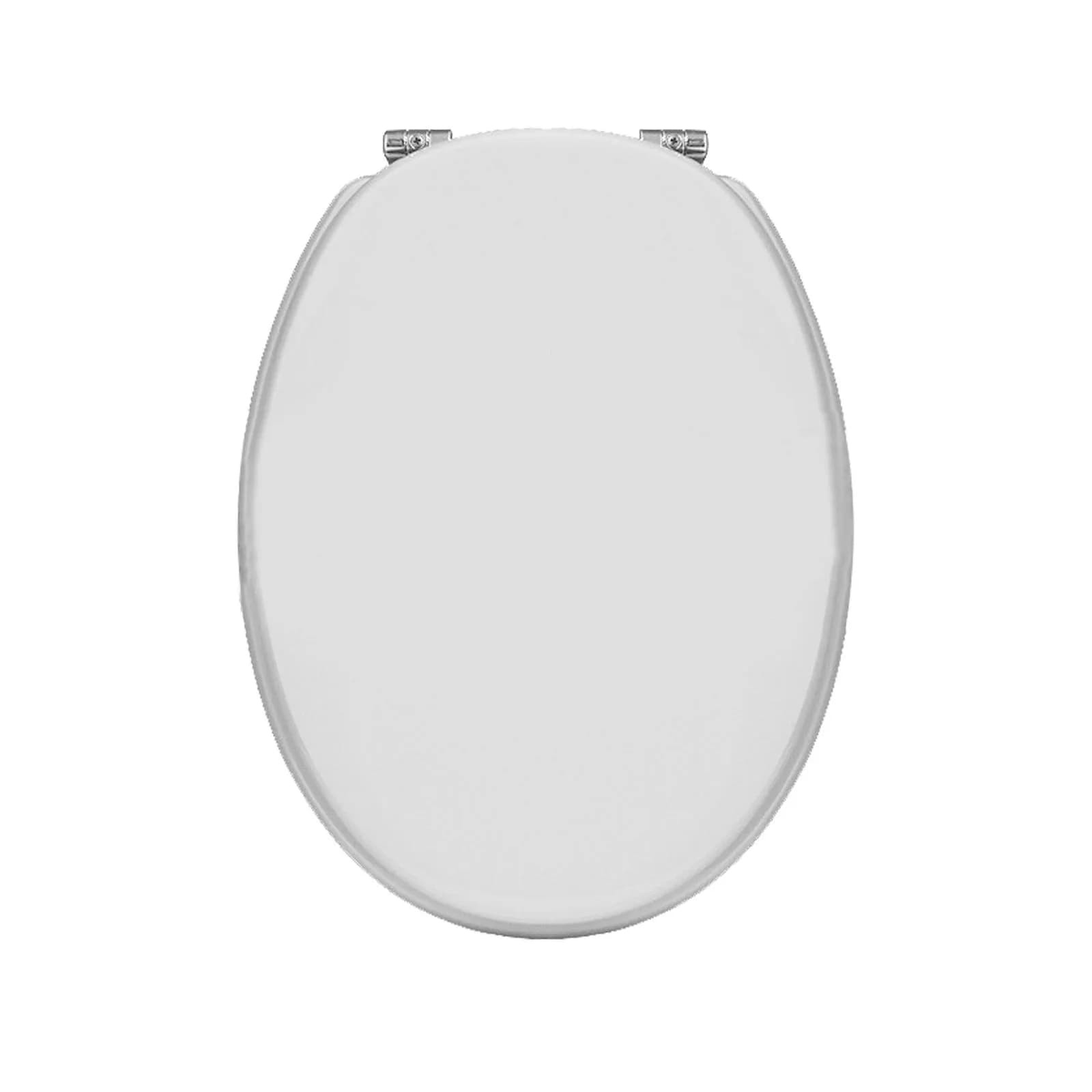 Sedile copriwc in legno bianco compatibile con la serie Ellisse di Ideal Standard