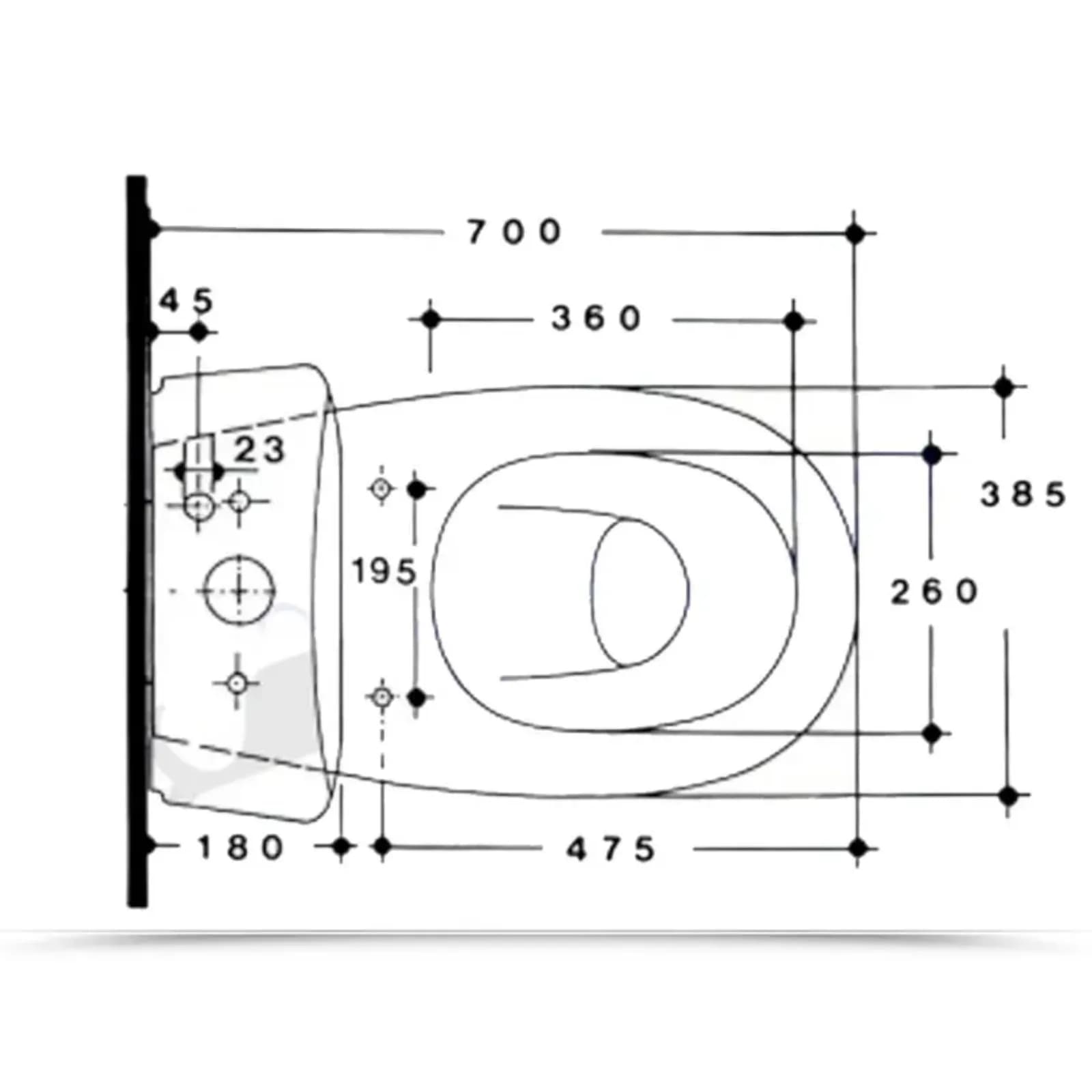 Sedile copriwc in legno bianco compatibile con vaso Serie Aretusa di Cesame