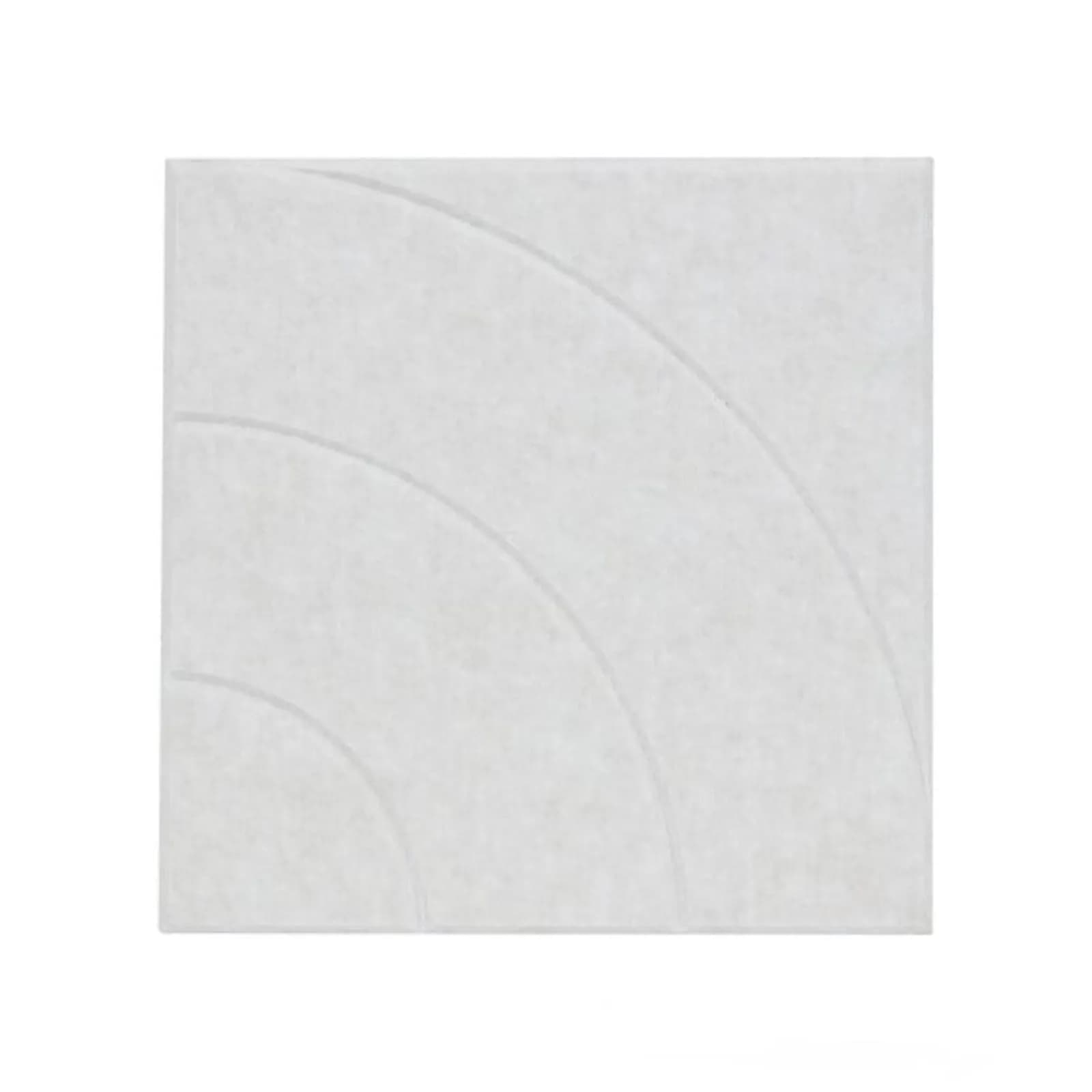 Set 12 pannelli fonoassorbenti boiserie 30x30 cm grigio con linee curve - Colette