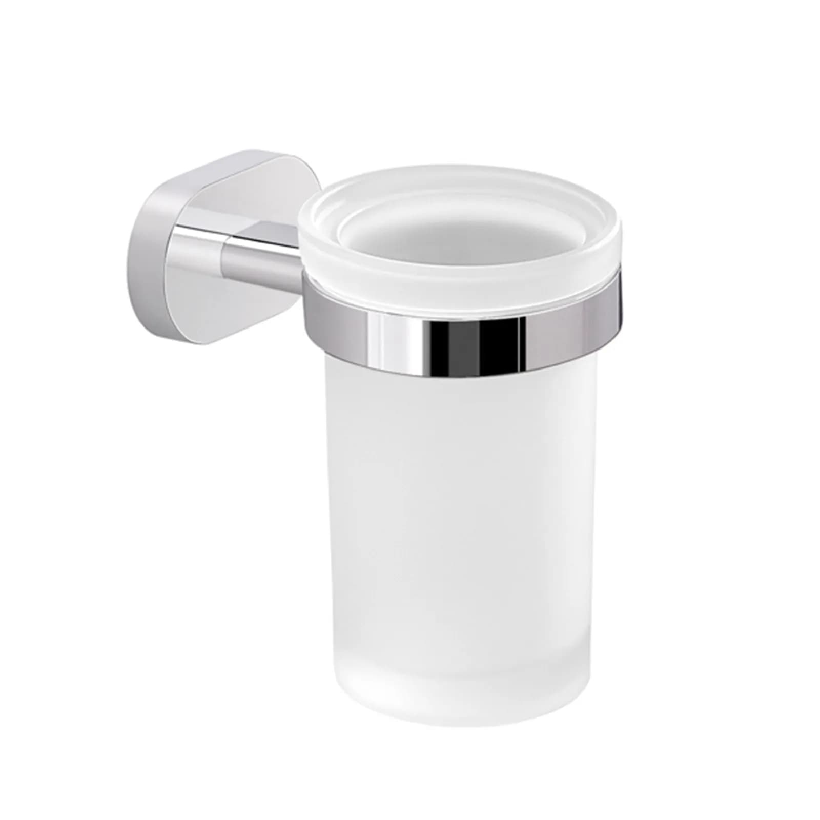 Set 2 accessori a muro in cromall inox e vetro - Bernina di Gedy