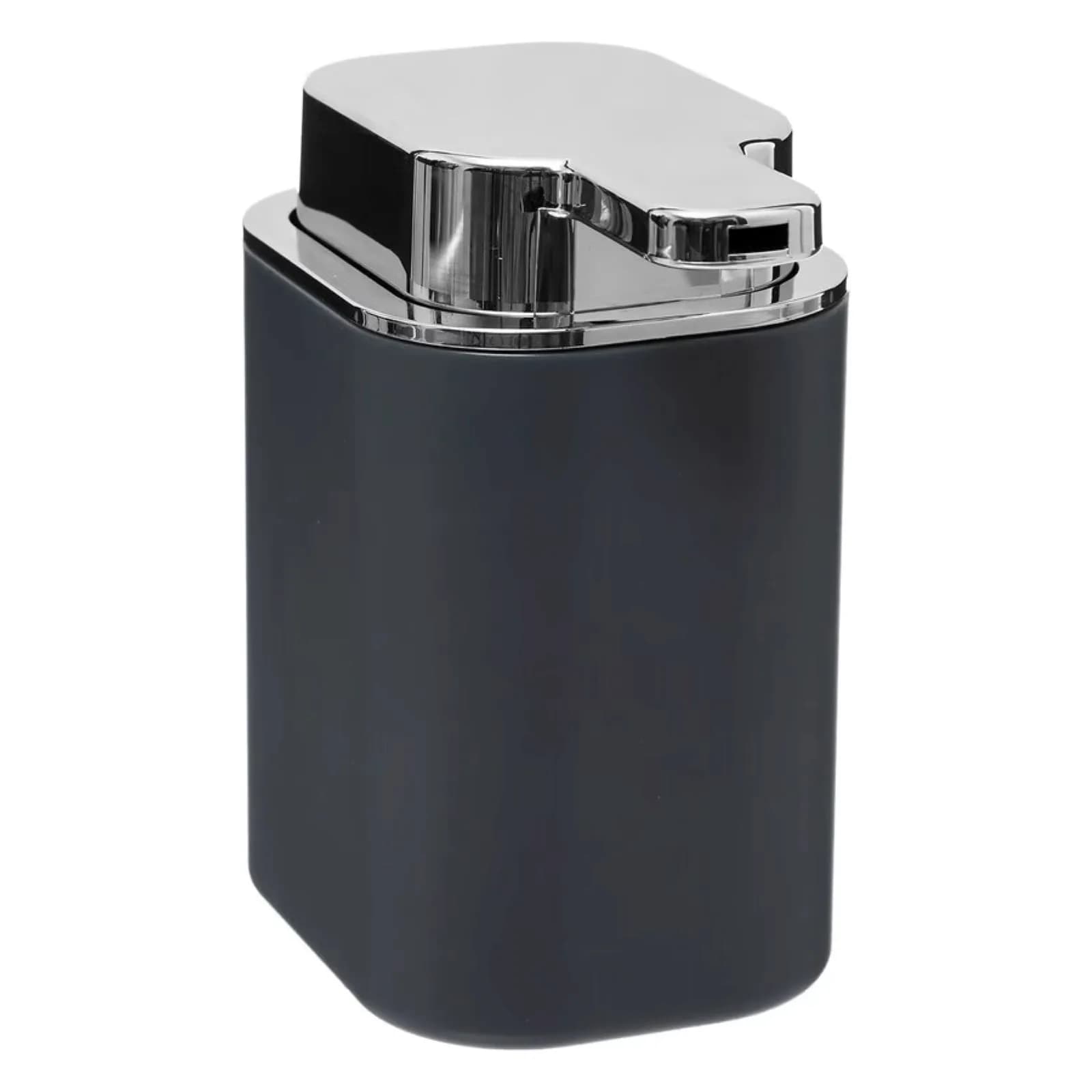 Set 2 accessori per lavello organizer e dispenser grigio e cromo