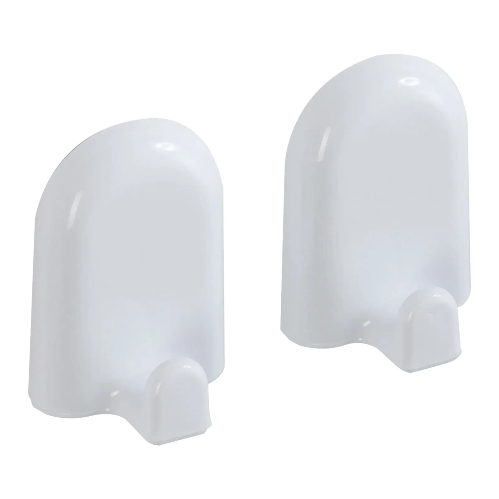 Set 2 appendini doppio fissaggio in abs bianco - Gioia