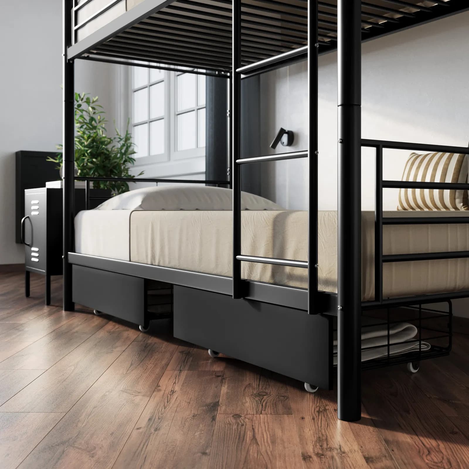 Set 2 cassettoni 75x55 cm compatibili con letto a castello Jenson