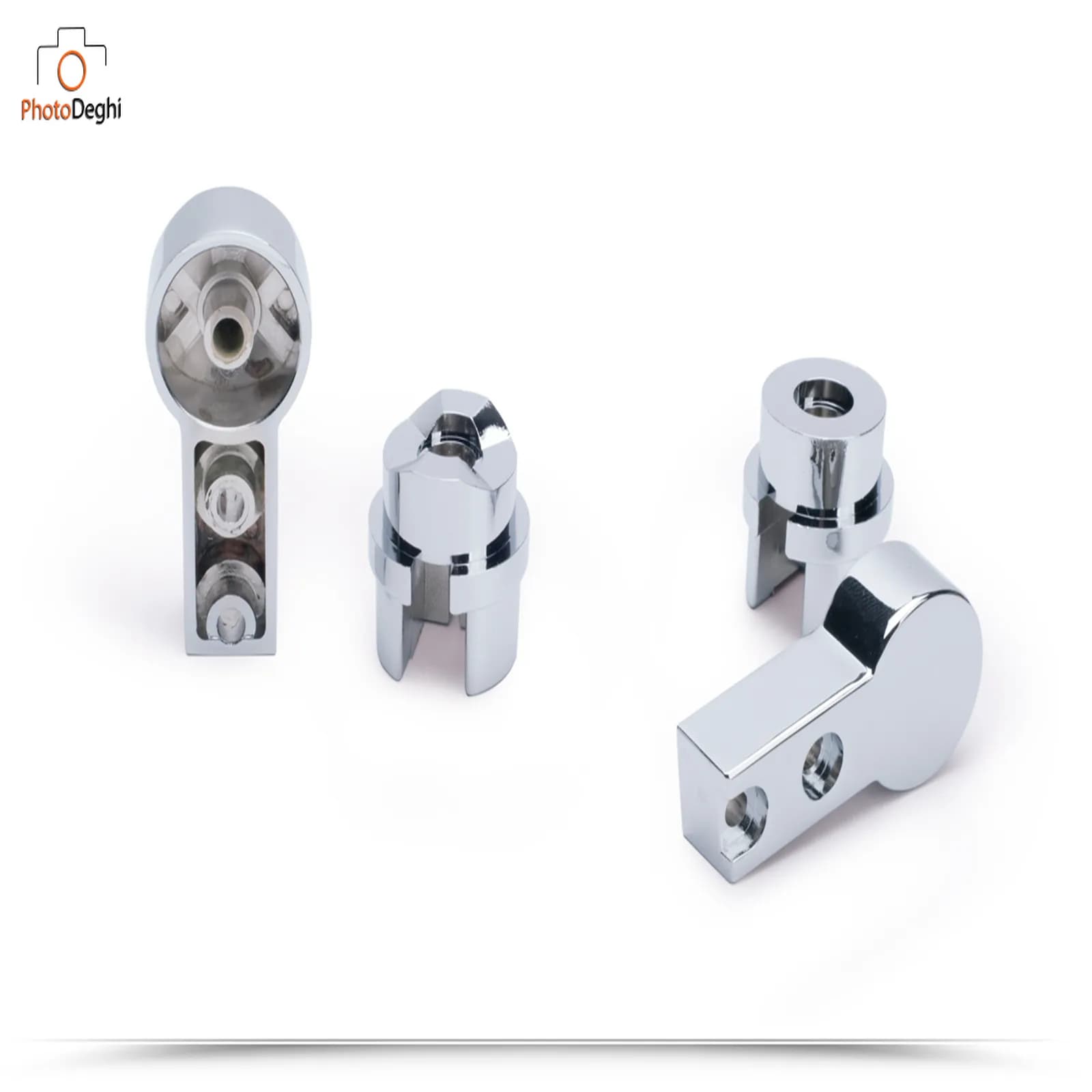 Set 2 nottolini ricambio box doccia cromati