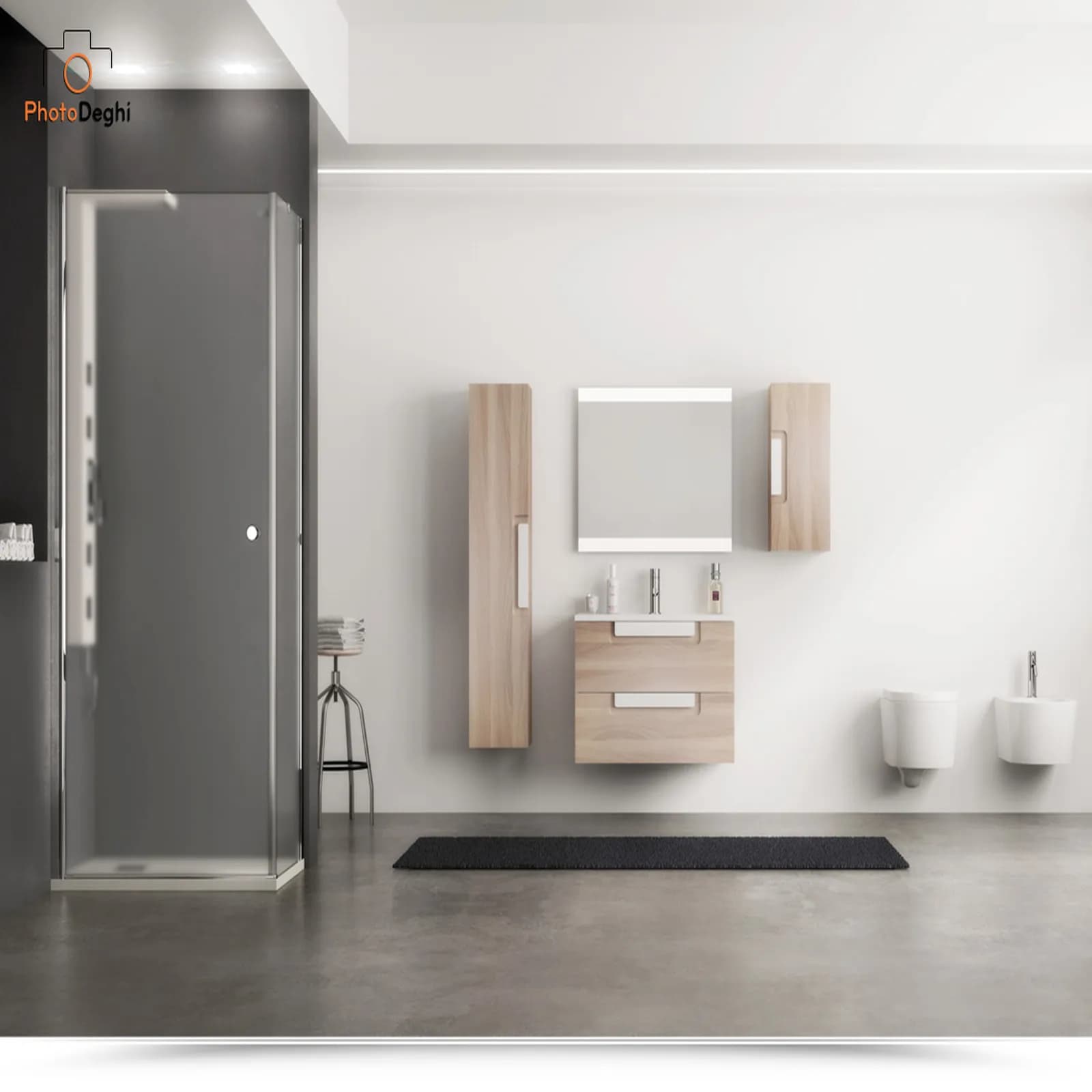 Set 2 nottolini ricambio box doccia cromati