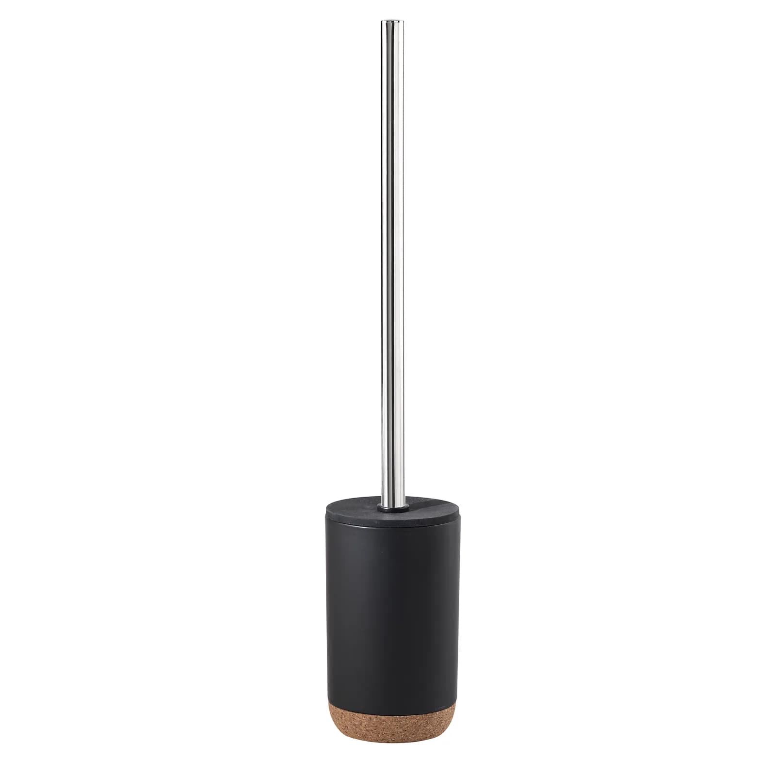 Set 2 accessori da appoggio in ceramica nero e sughero - Ilary di Gedy