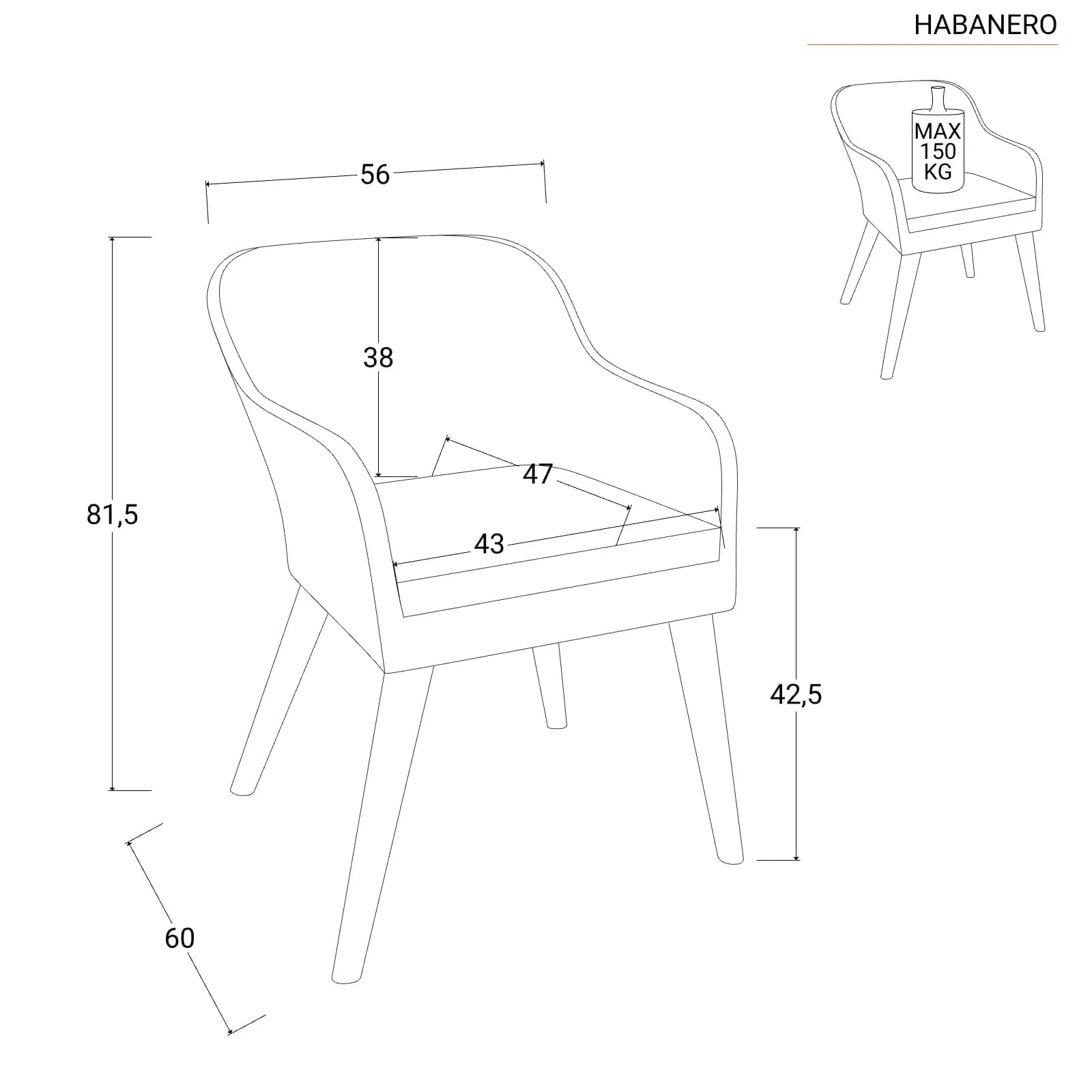Set 2 poltrone da giardino in polyrattan nero con cuscini neri - Habanero