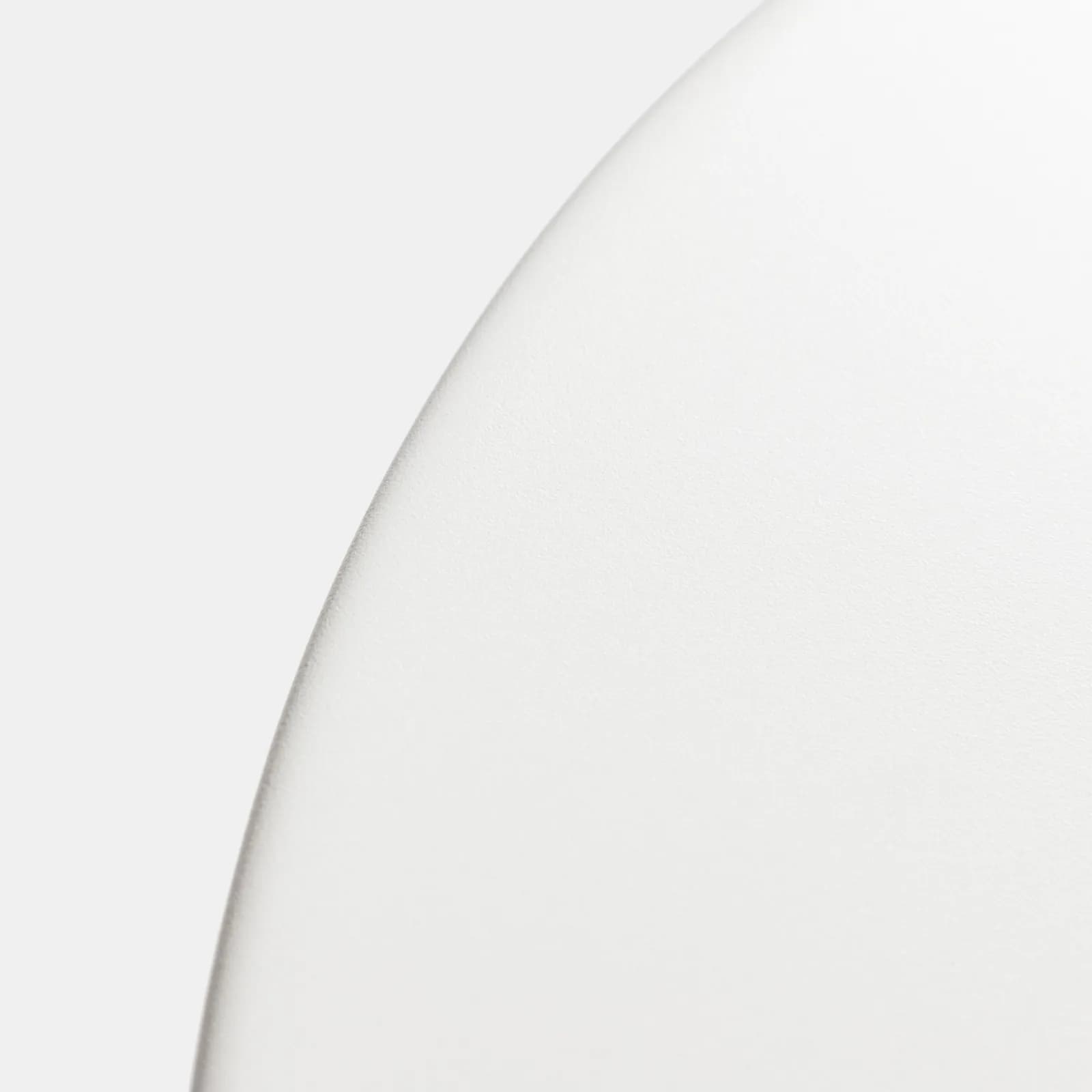 Set bistrot tavolo rotondo 70 cm e 2 sedie pieghevoli in metallo bianco - Loren