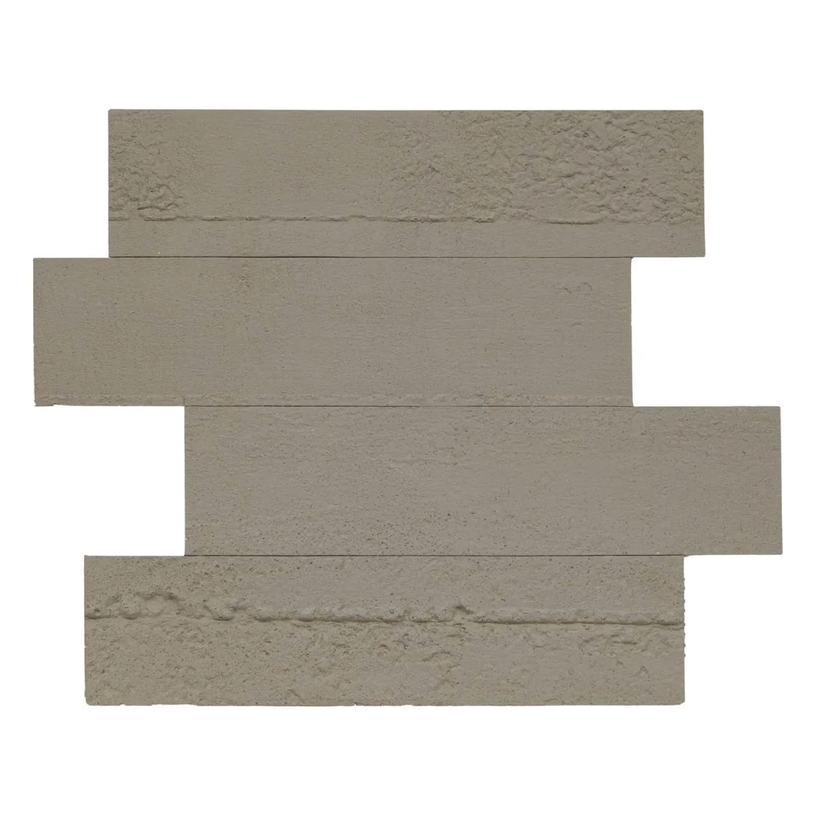 Set 24 pannelli 3D decorativi 38x30 cm in quarzo e argilla mattoni effetto cemento - Claim