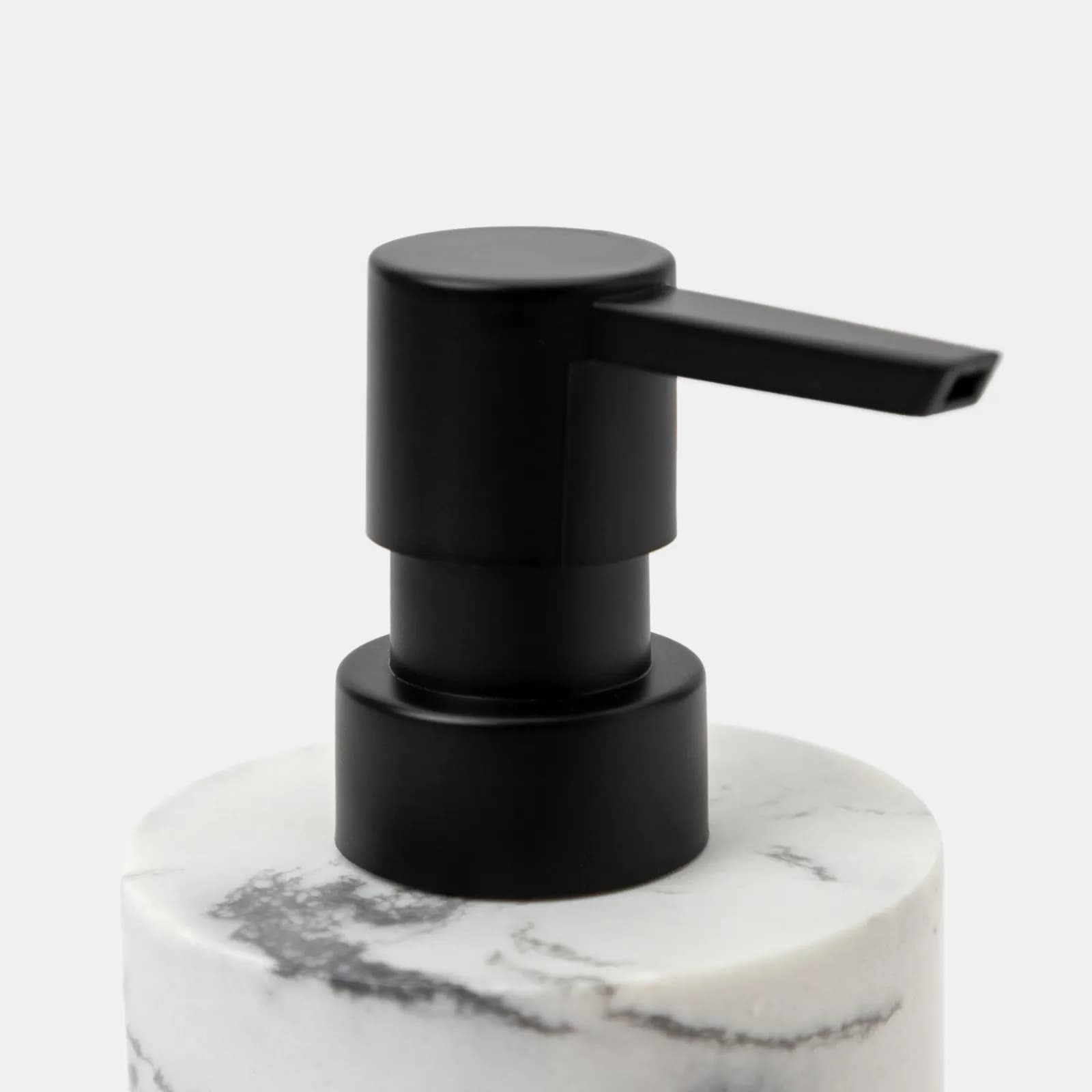 Set 3 accessori d'appoggio in pietra effetto marmo bianco - Aslan