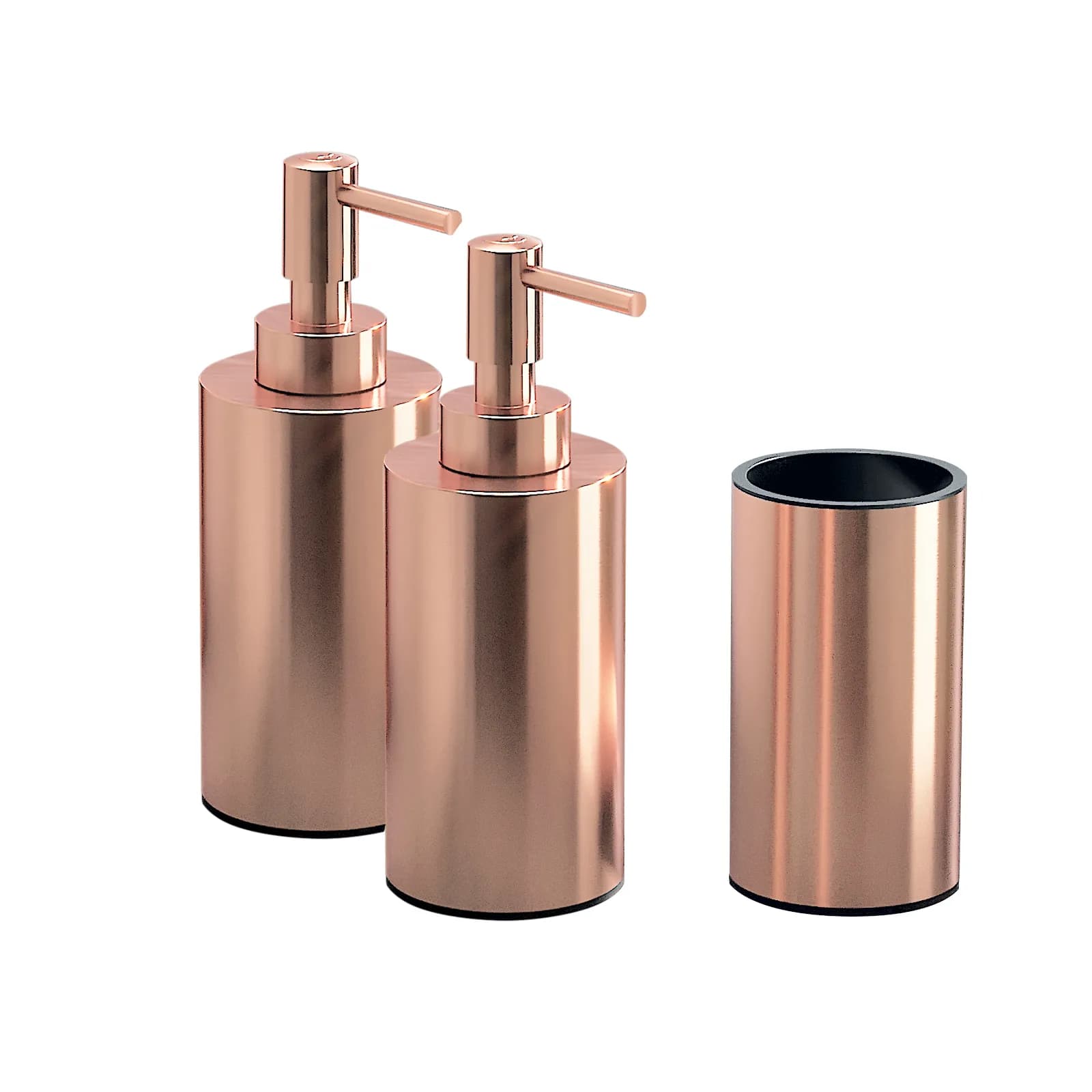 Set 3 accessori appoggio 2 dispenser e portaspazzolini - Elettra di Gedy