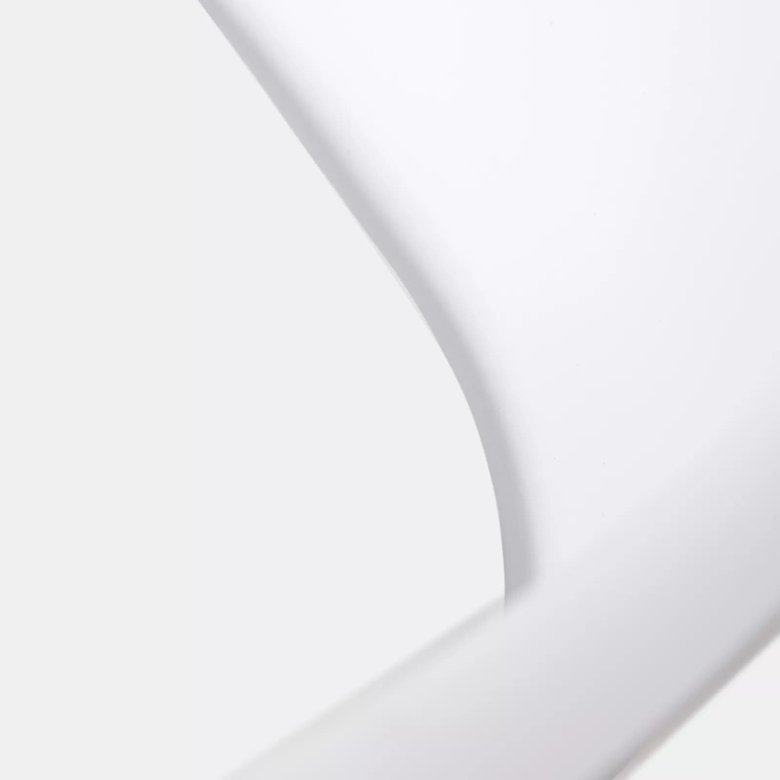 Set 2 sedie in polipropilene bianco con cuscino in similpelle e gambe in legno - Parva