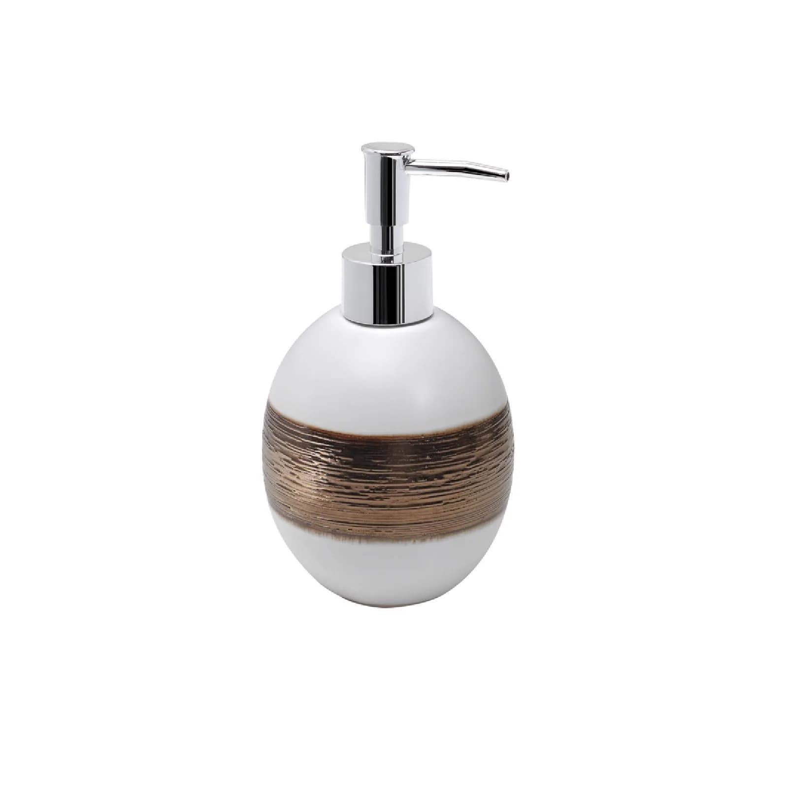 Set 4 accessori appoggio in resina bianco e bronzo - Alexia di Gedy