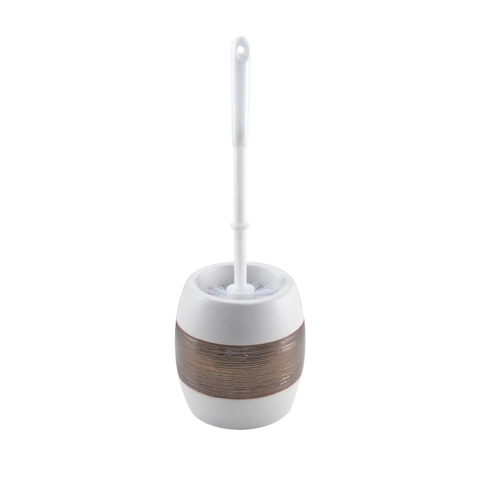 Set 4 accessori appoggio in resina bianco e bronzo - Alexia di Gedy