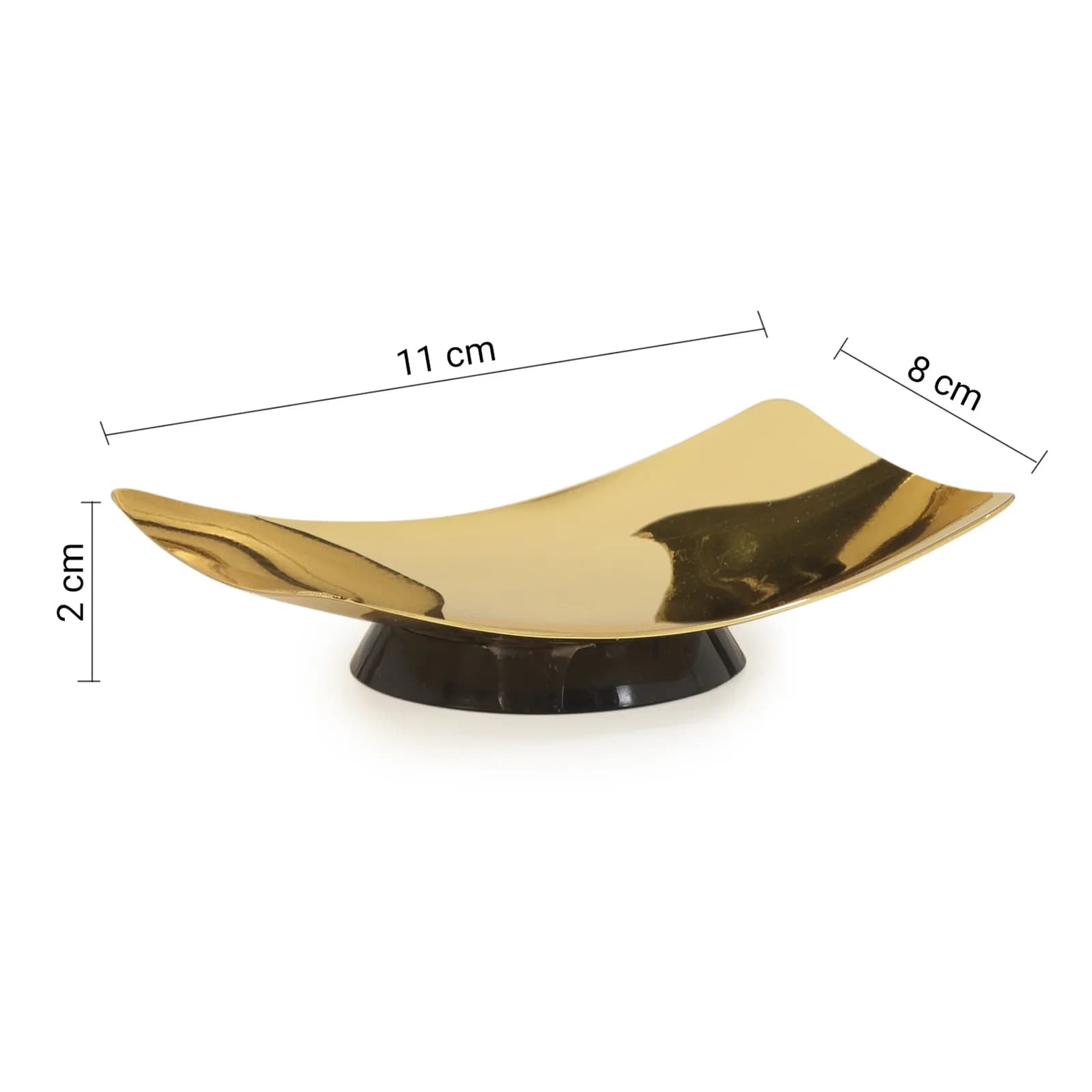 Set 4 accessori d'appoggio in acciaio inox oro - Elettra di Gedy