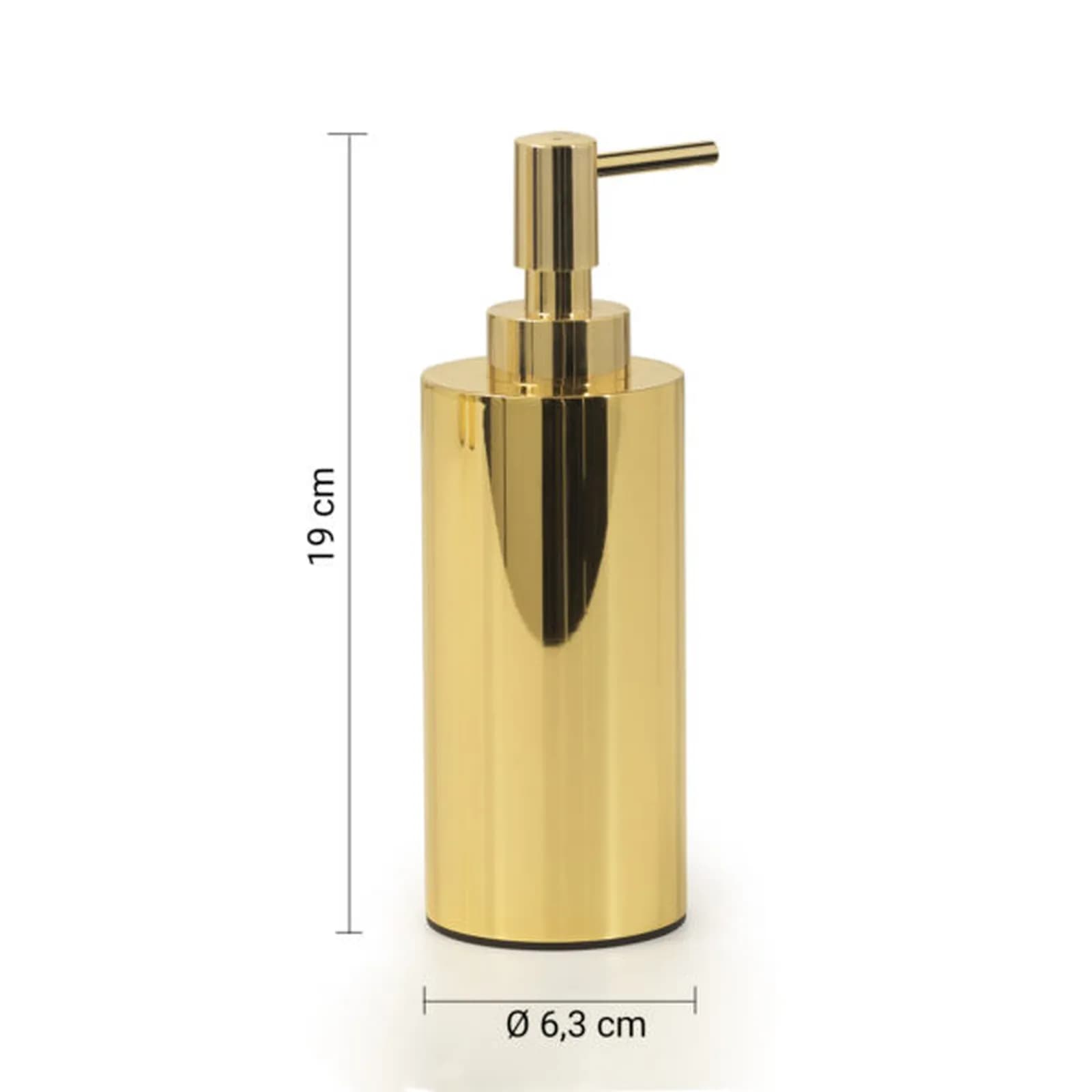 Set 4 accessori d'appoggio in acciaio inox oro - Elettra di Gedy