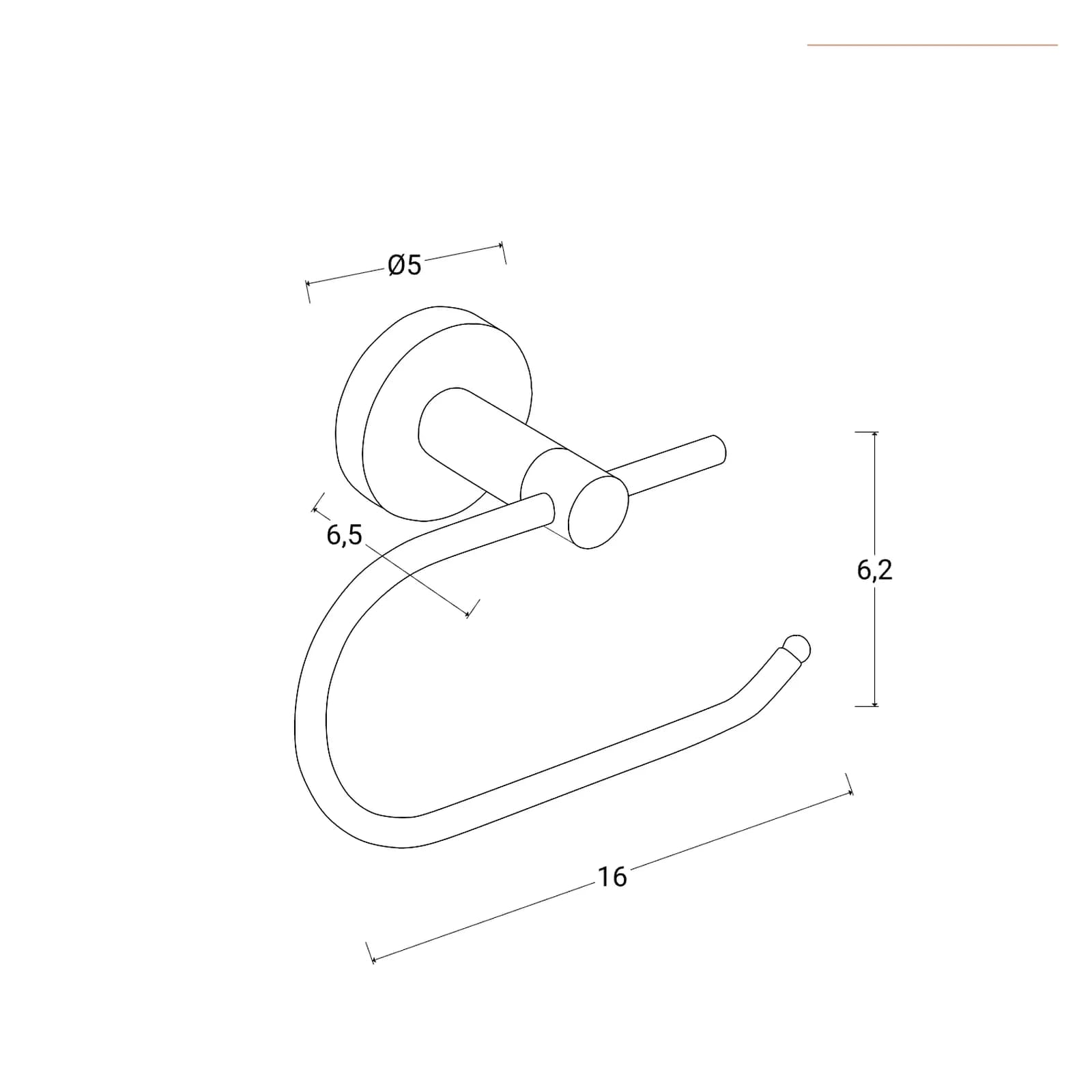Set 4 accessori in lega di zinco cromo e vetro satinato - Bailey