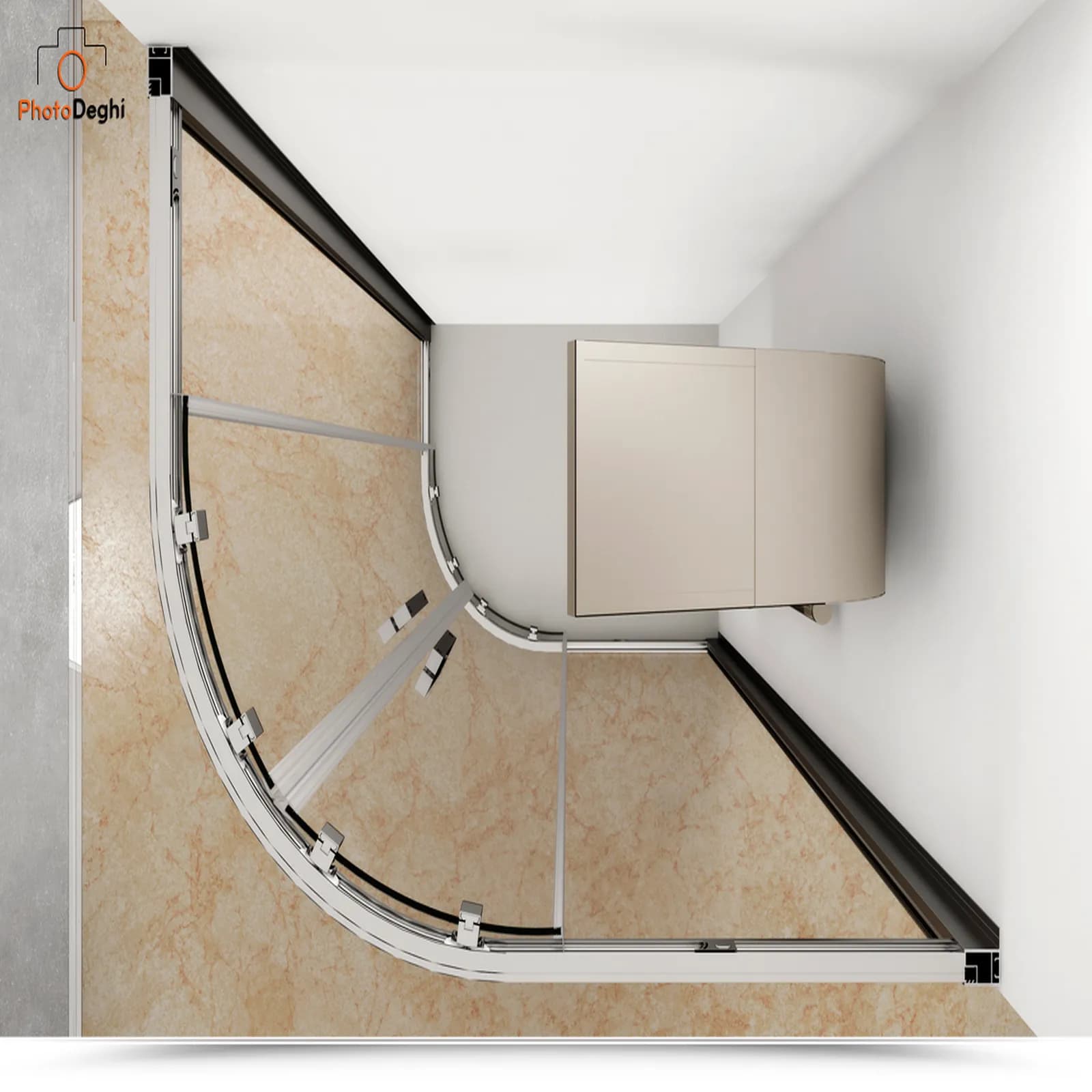 Set 4 roller per box doccia scorrevole Deghi ricambi box doccia