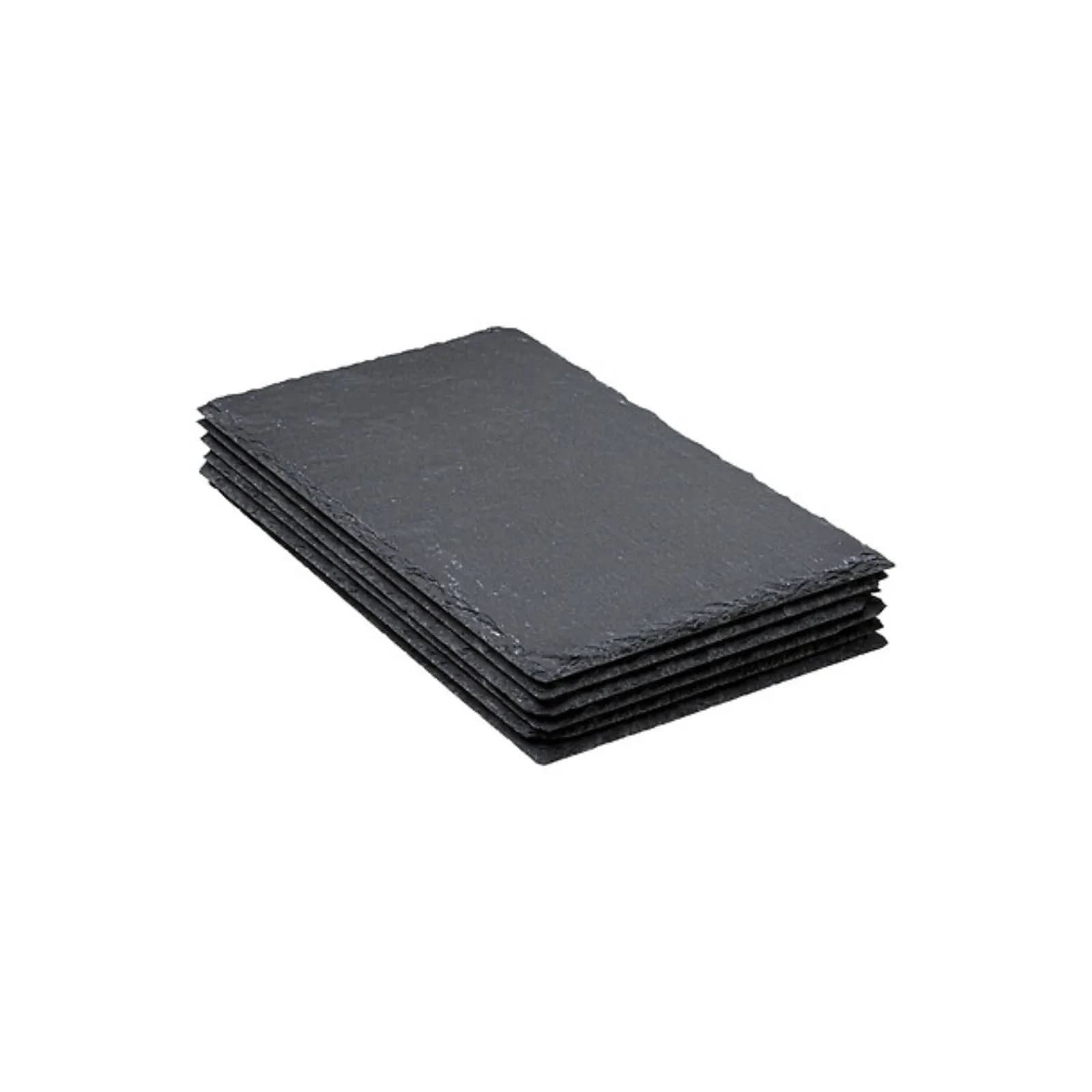 Set 6 piatti 30x18 cm in ardesia naturale