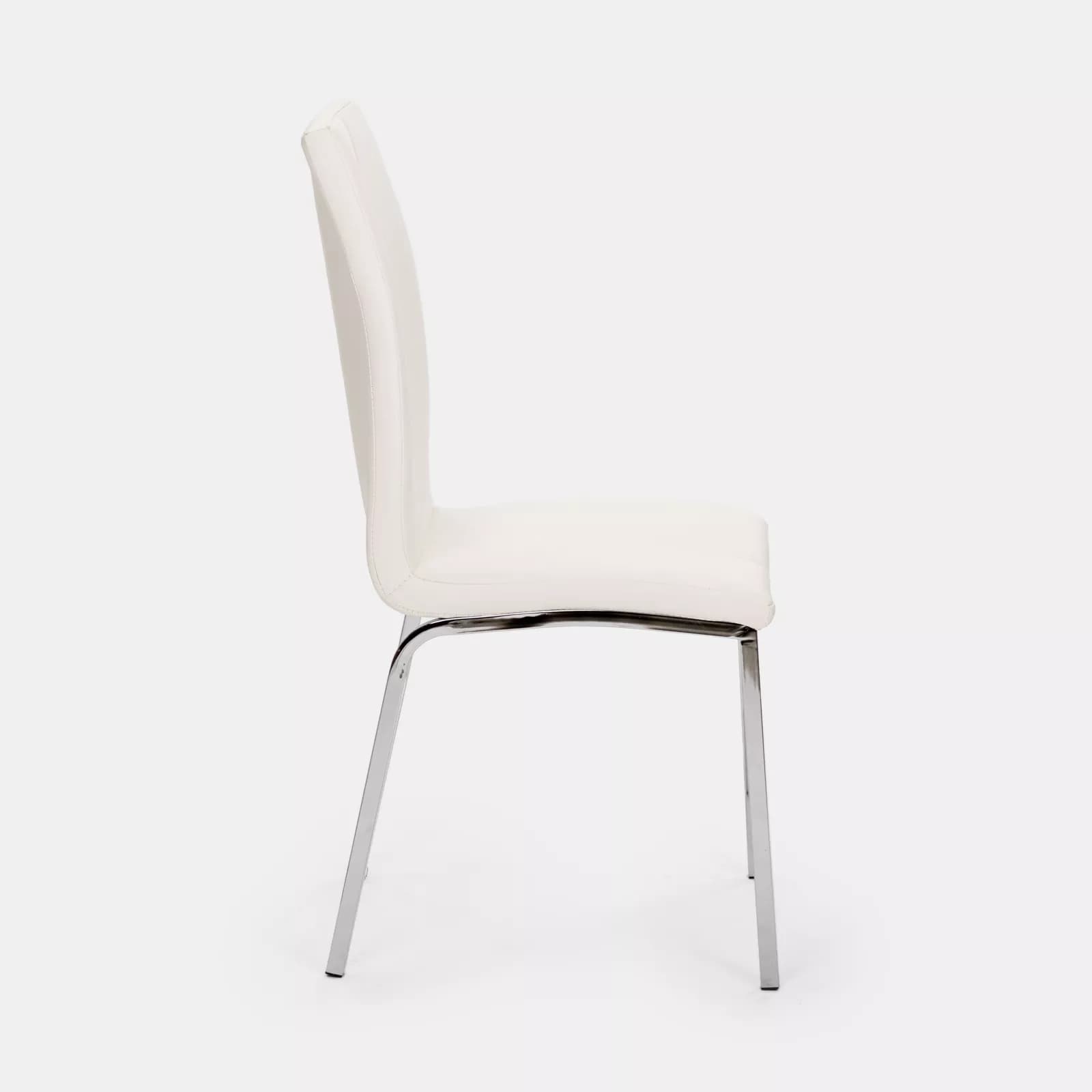 Set 4 sedie design moderno in similpelle bianco - Granduca